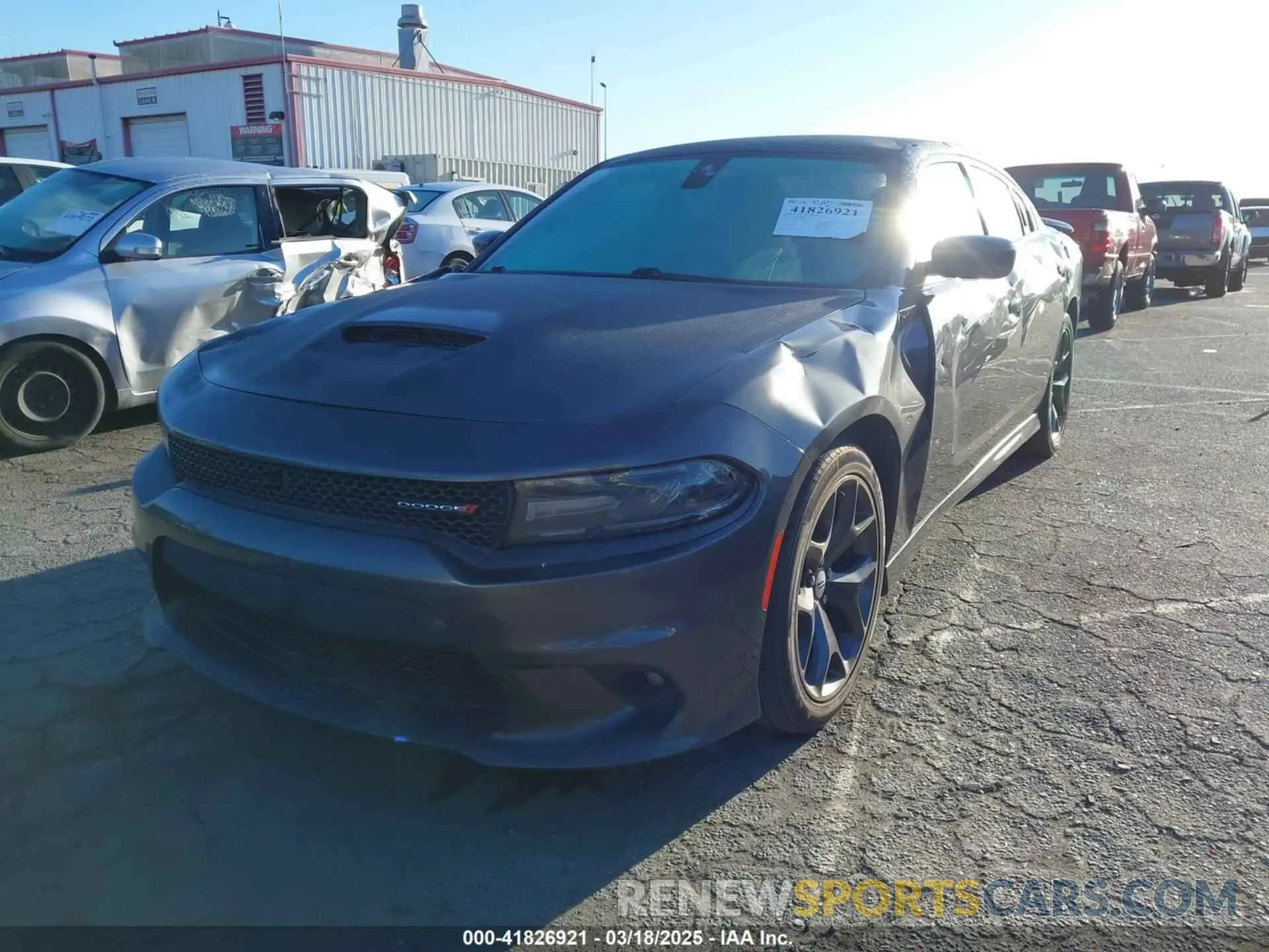 2 Photograph of a damaged car 2C3CDXHG8KH680955 DODGE CHARGER 2019