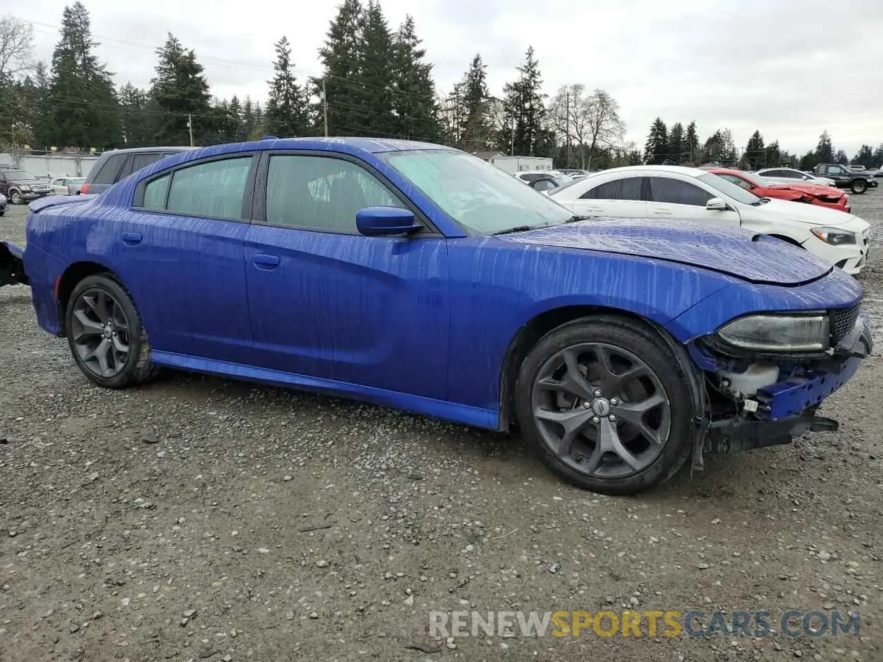4 Photograph of a damaged car 2C3CDXHG9KH612745 DODGE CHARGER 2019