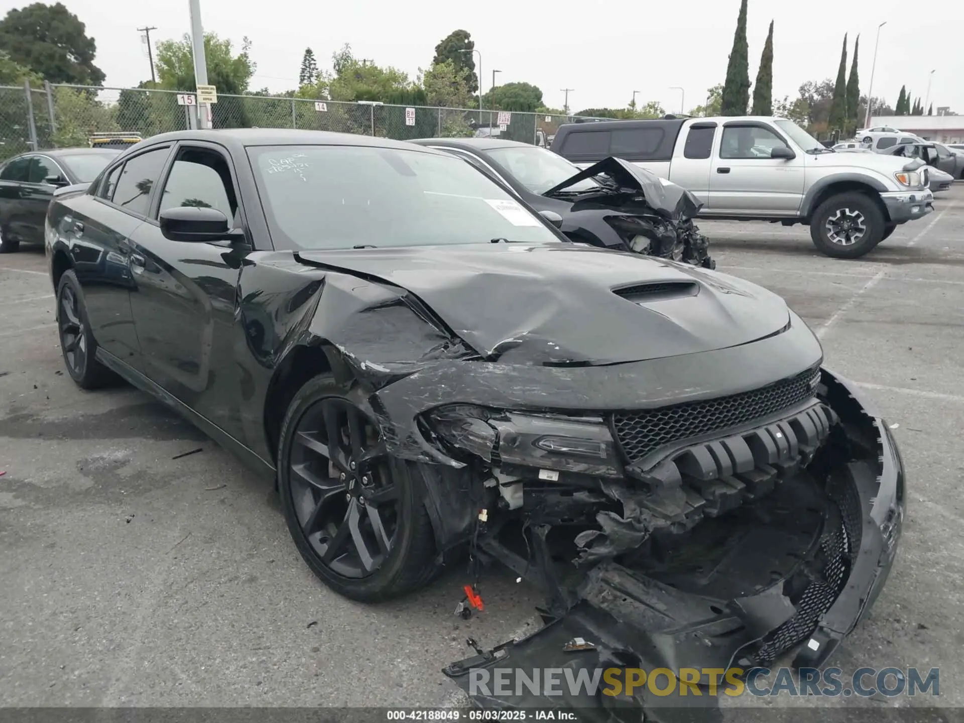 1 Photograph of a damaged car 2C3CDXHG9KH713879 DODGE CHARGER 2019