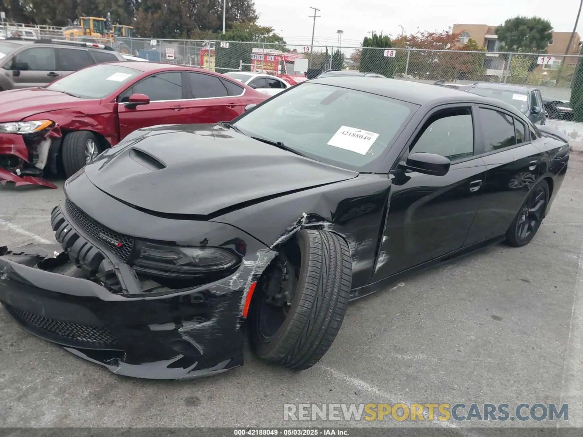 2 Photograph of a damaged car 2C3CDXHG9KH713879 DODGE CHARGER 2019