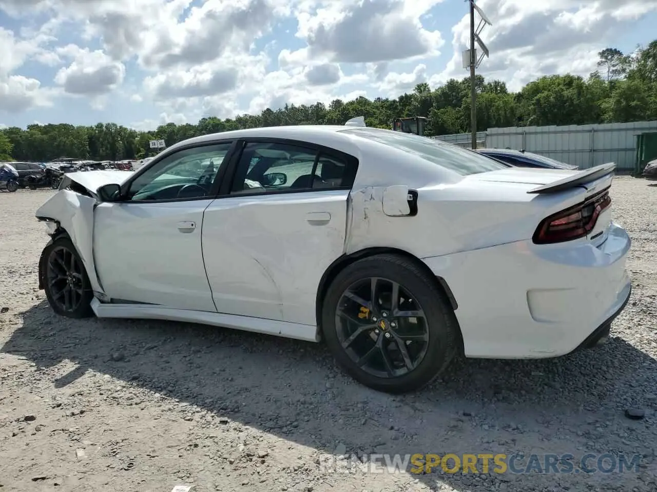 2 Photograph of a damaged car 2C3CDXHGXKH693058 DODGE CHARGER 2019
