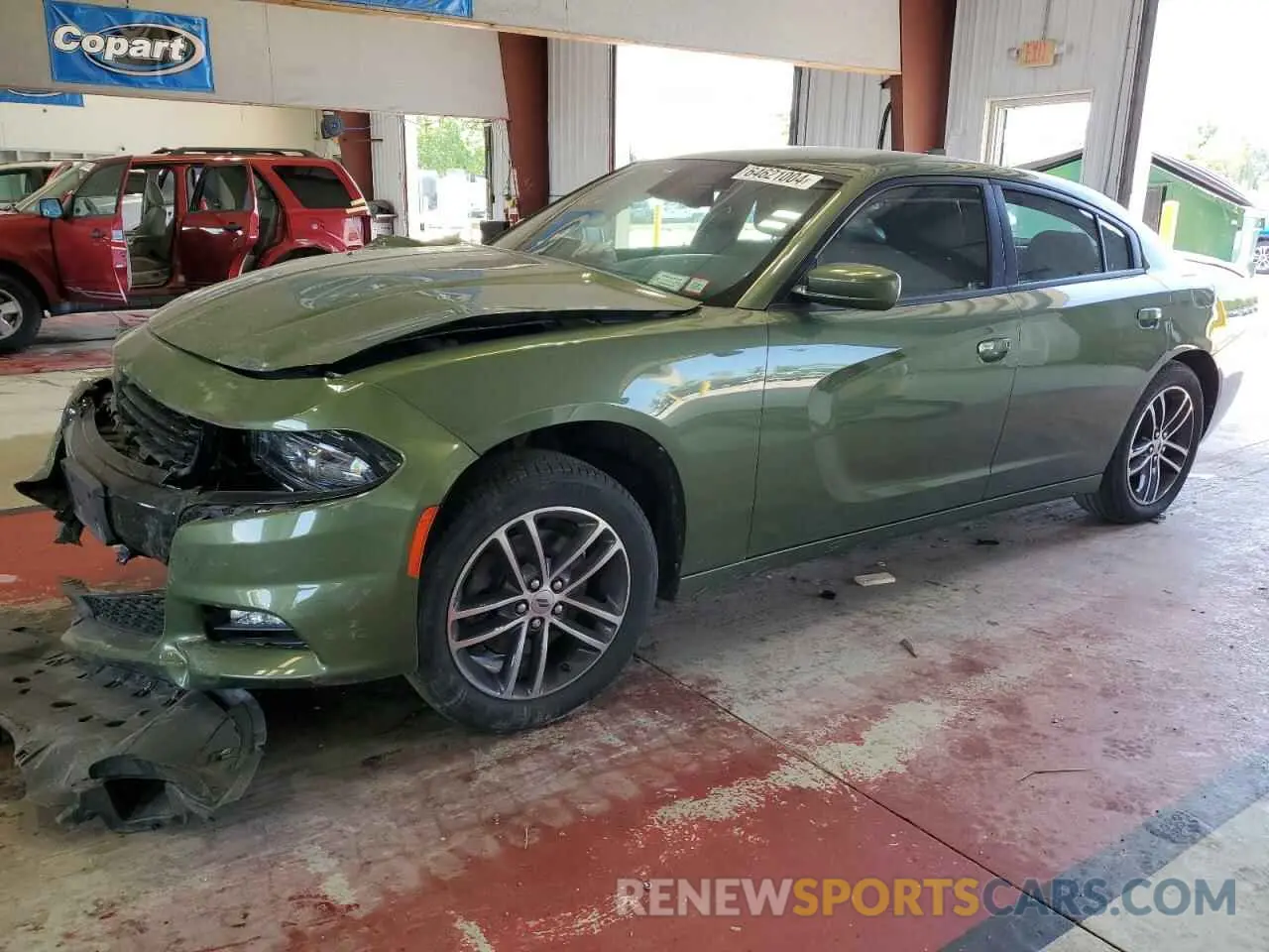 1 Photograph of a damaged car 2C3CDXJG2KH757748 DODGE CHARGER 2019