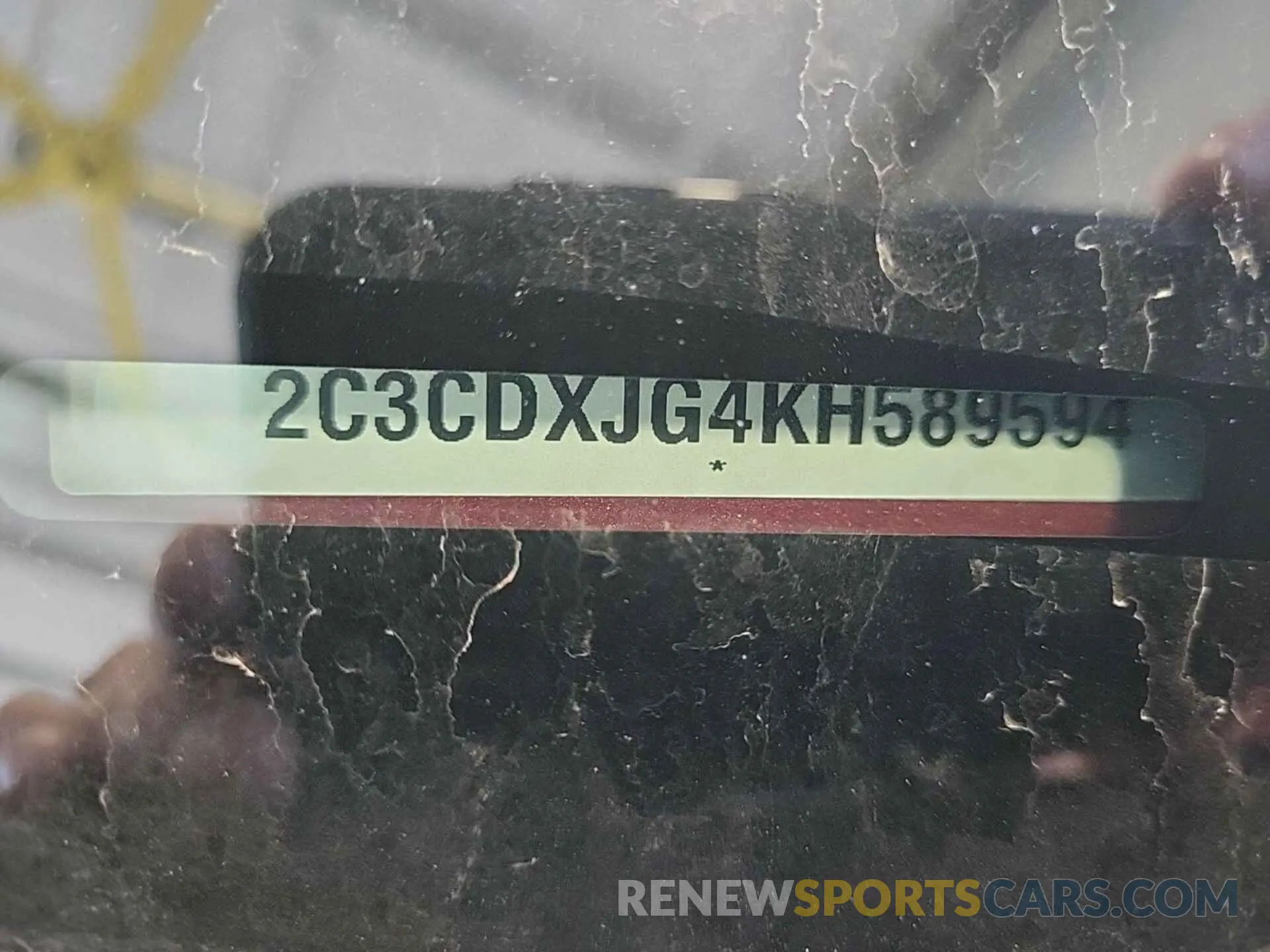 20 Photograph of a damaged car 2C3CDXJG4KH589594 DODGE CHARGER 2019