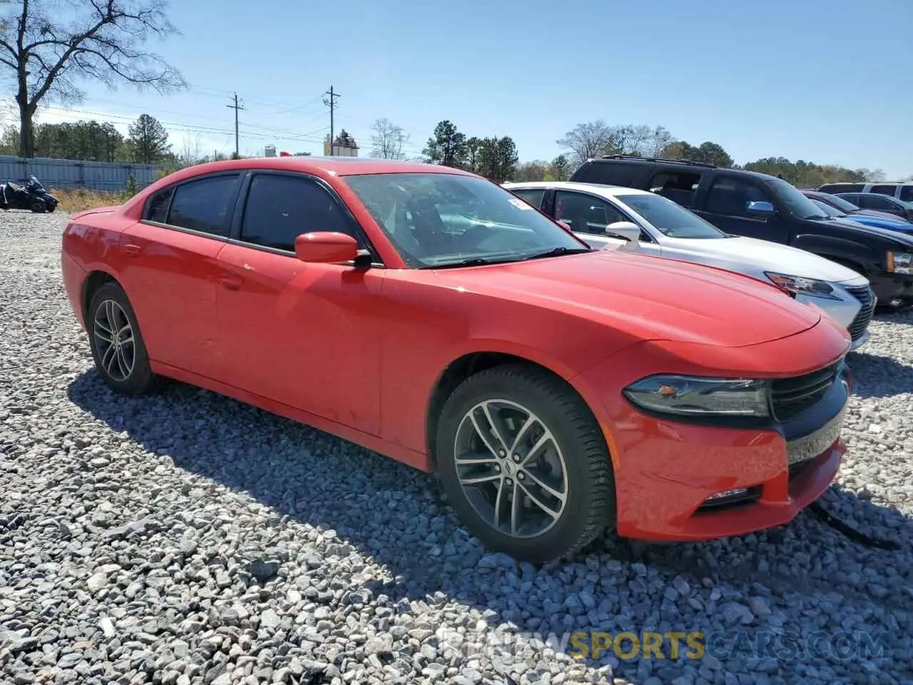 4 Photograph of a damaged car 2C3CDXJG9KH675810 DODGE CHARGER 2019