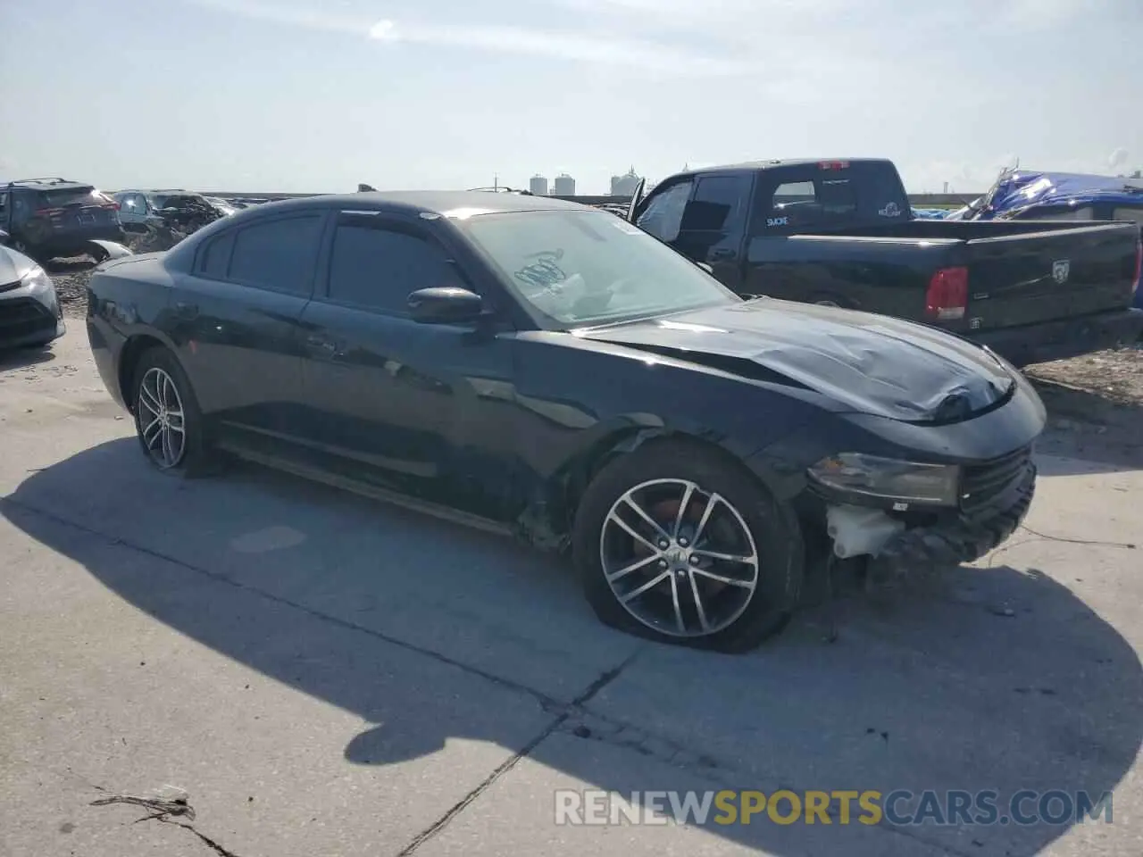 4 Photograph of a damaged car 2C3CDXJGXKH653881 DODGE CHARGER 2019