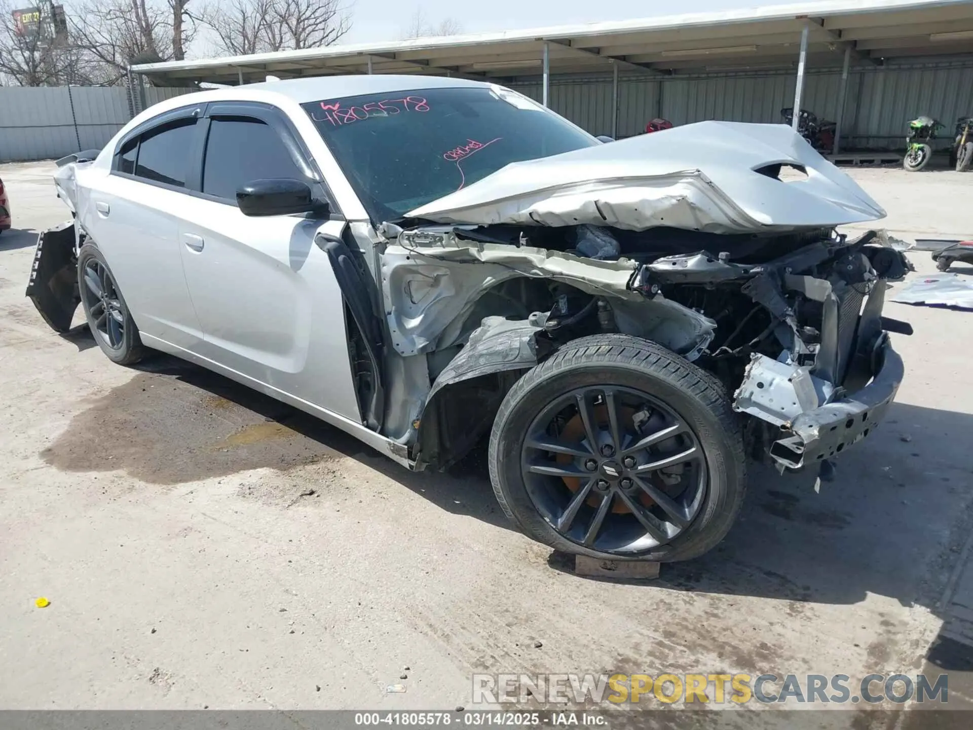 1 Photograph of a damaged car 2C3CDXJGXKH706854 DODGE CHARGER 2019