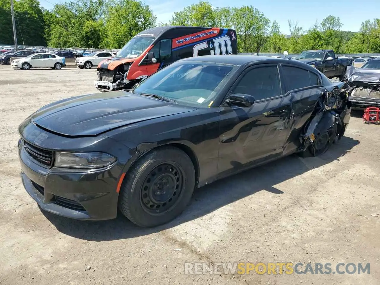 1 Photograph of a damaged car 2C3CDXKT7KH693203 DODGE CHARGER 2019