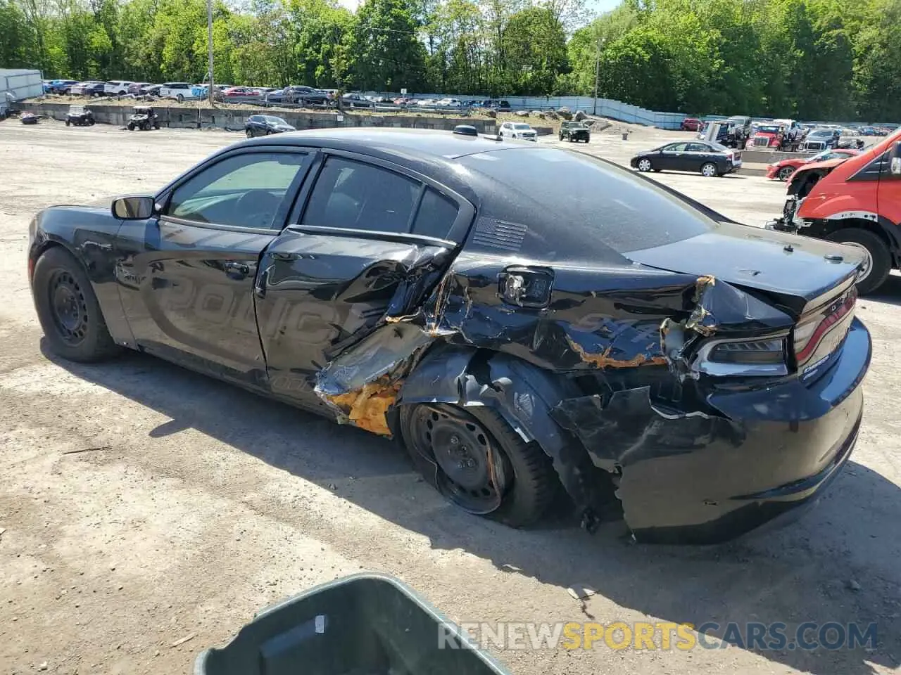 2 Photograph of a damaged car 2C3CDXKT7KH693203 DODGE CHARGER 2019