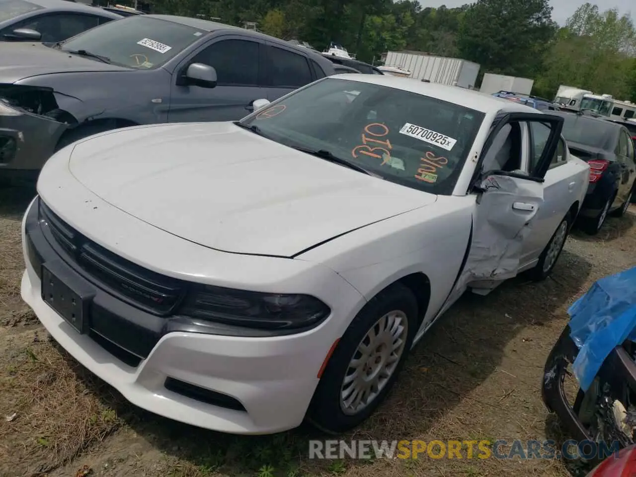 1 Photograph of a damaged car 2C3CDXKT8KH636802 DODGE CHARGER 2019