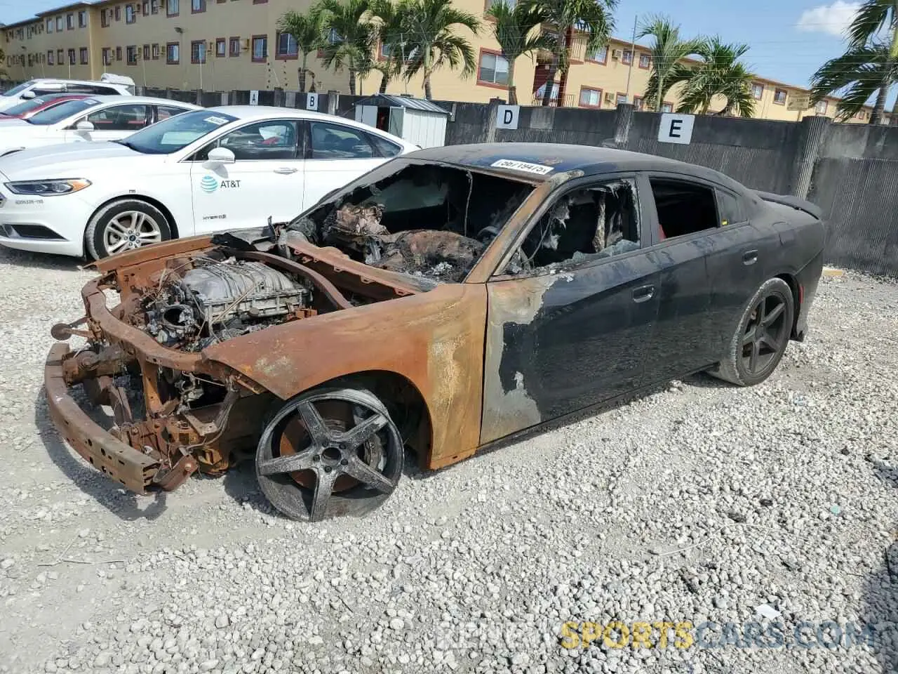 1 Photograph of a damaged car 2C3CDXL99KH671724 DODGE CHARGER 2019