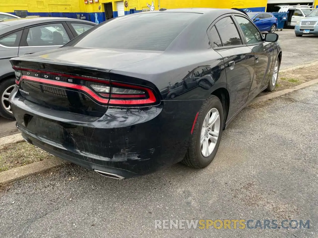 4 Photograph of a damaged car 2C3CDXBG0LH119532 DODGE CHARGER 2020