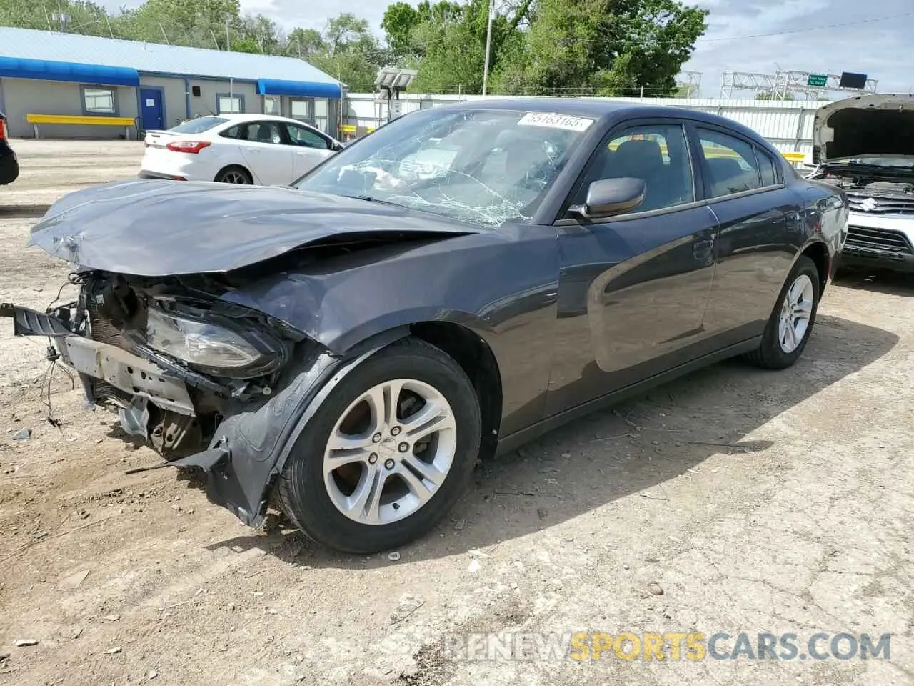 1 Photograph of a damaged car 2C3CDXBG0LH193484 DODGE CHARGER 2020