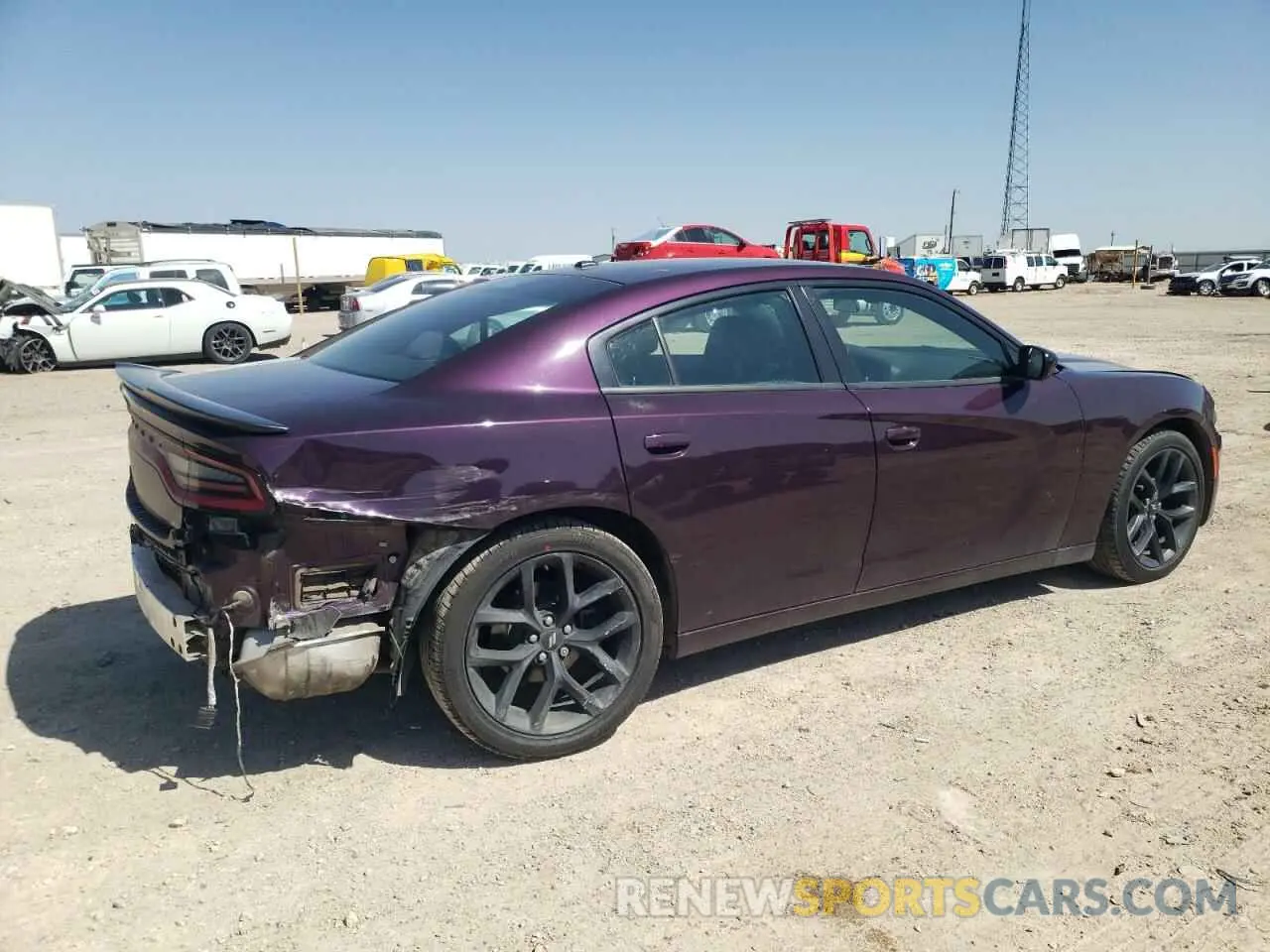 3 Photograph of a damaged car 2C3CDXBG0LH199933 DODGE CHARGER 2020