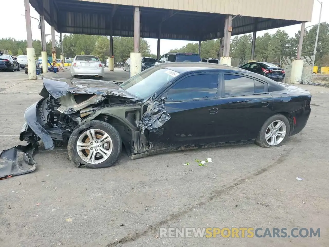 1 Photograph of a damaged car 2C3CDXBG1LH110936 DODGE CHARGER 2020