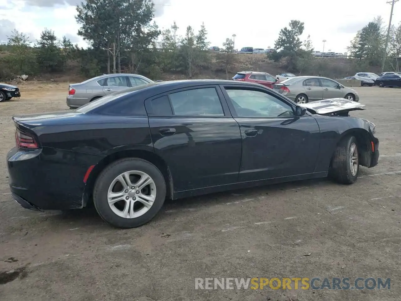 3 Photograph of a damaged car 2C3CDXBG1LH110936 DODGE CHARGER 2020