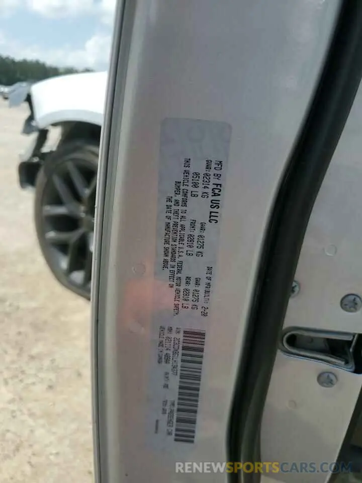 13 Photograph of a damaged car 2C3CDXBG1LH134377 DODGE CHARGER 2020