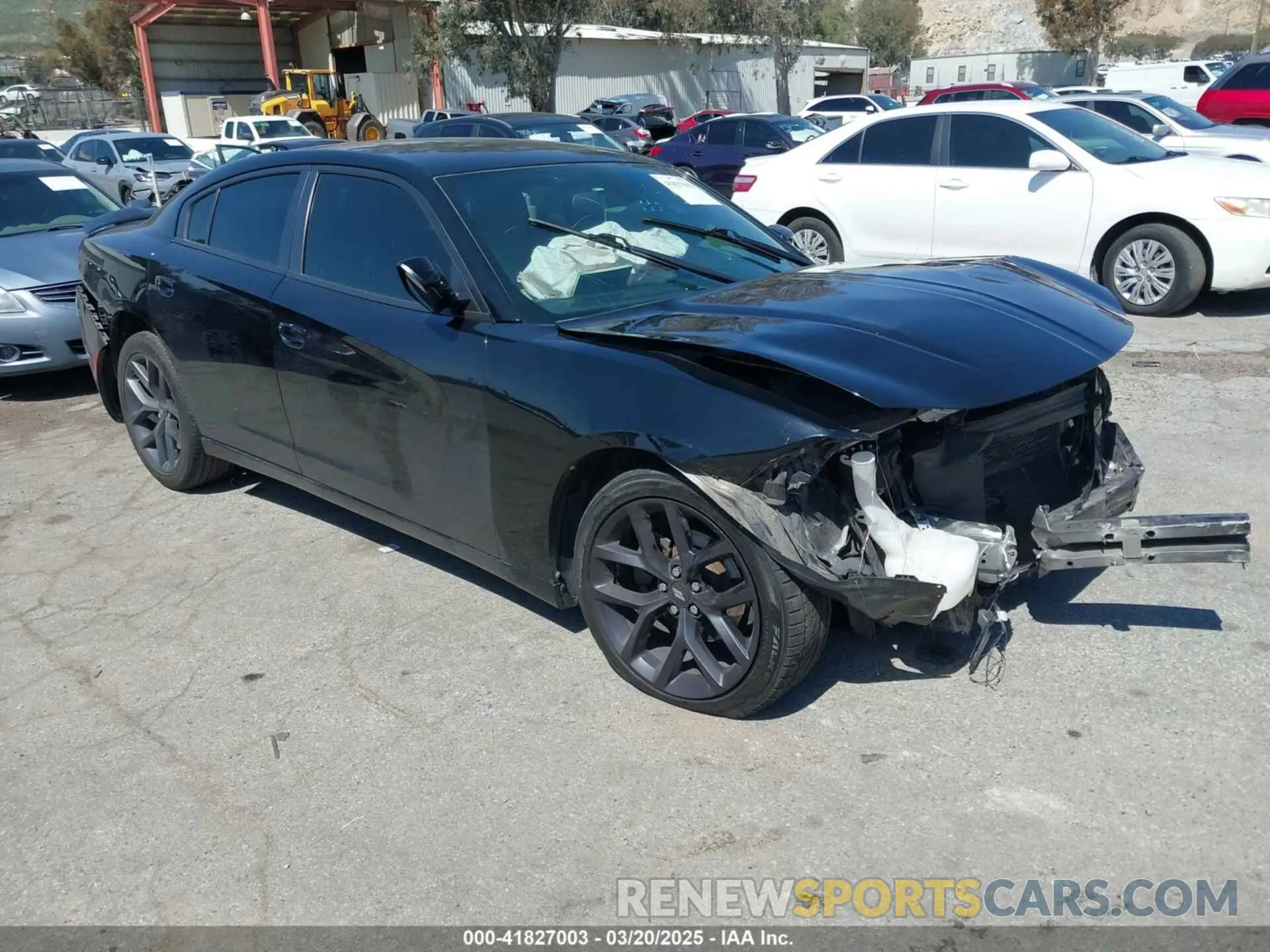 1 Photograph of a damaged car 2C3CDXBG3LH114888 DODGE CHARGER 2020