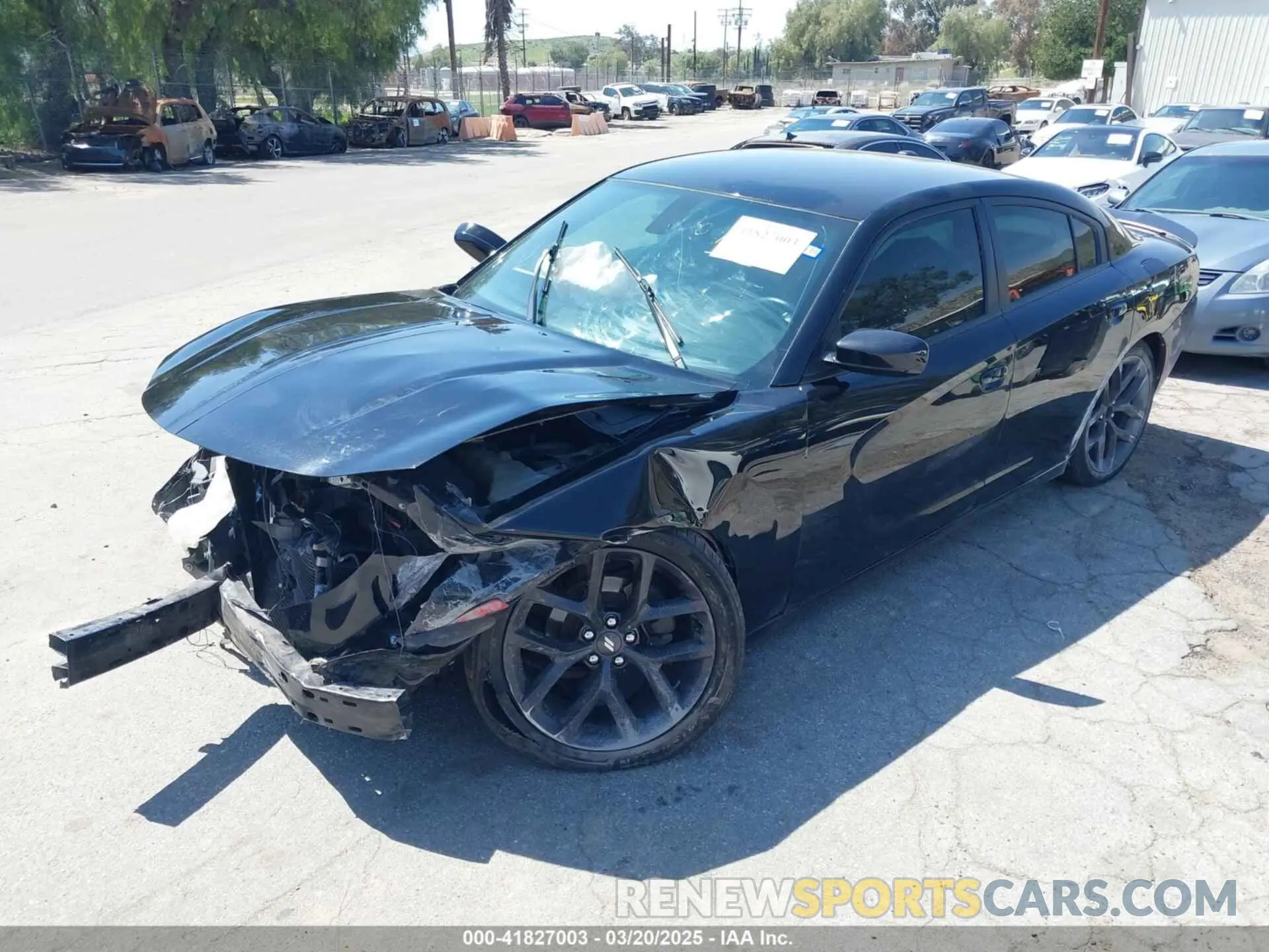 2 Photograph of a damaged car 2C3CDXBG3LH114888 DODGE CHARGER 2020
