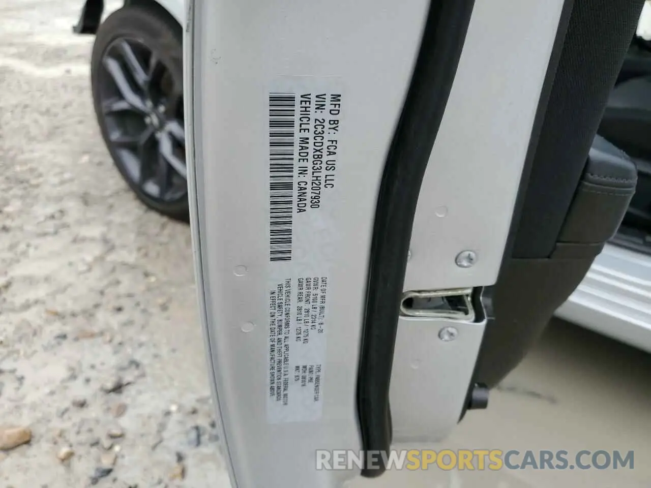 12 Photograph of a damaged car 2C3CDXBG3LH207930 DODGE CHARGER 2020