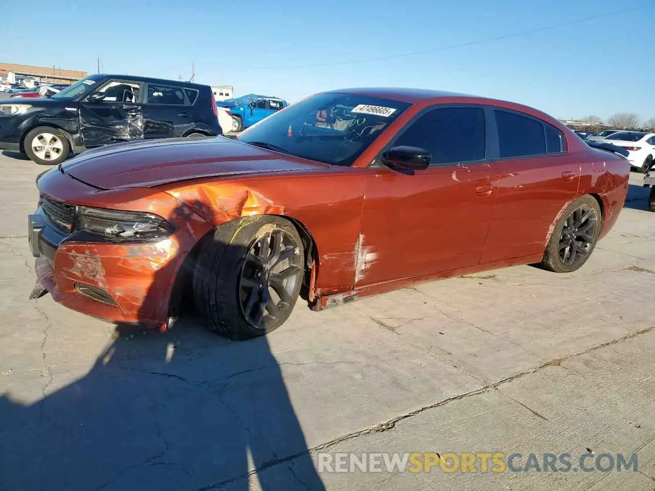 1 Photograph of a damaged car 2C3CDXBG5LH187731 DODGE CHARGER 2020