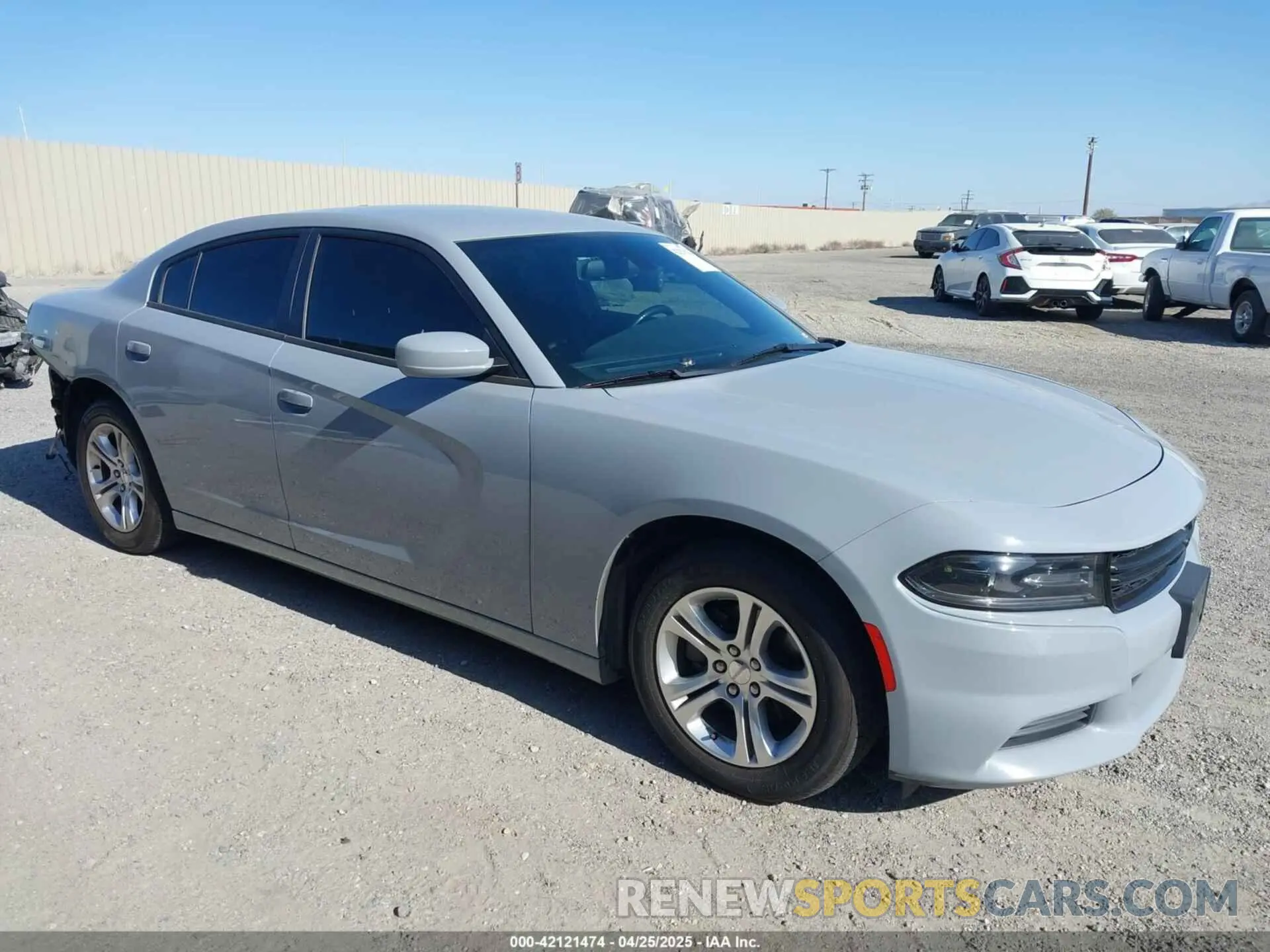 1 Photograph of a damaged car 2C3CDXBG5LH194484 DODGE CHARGER 2020