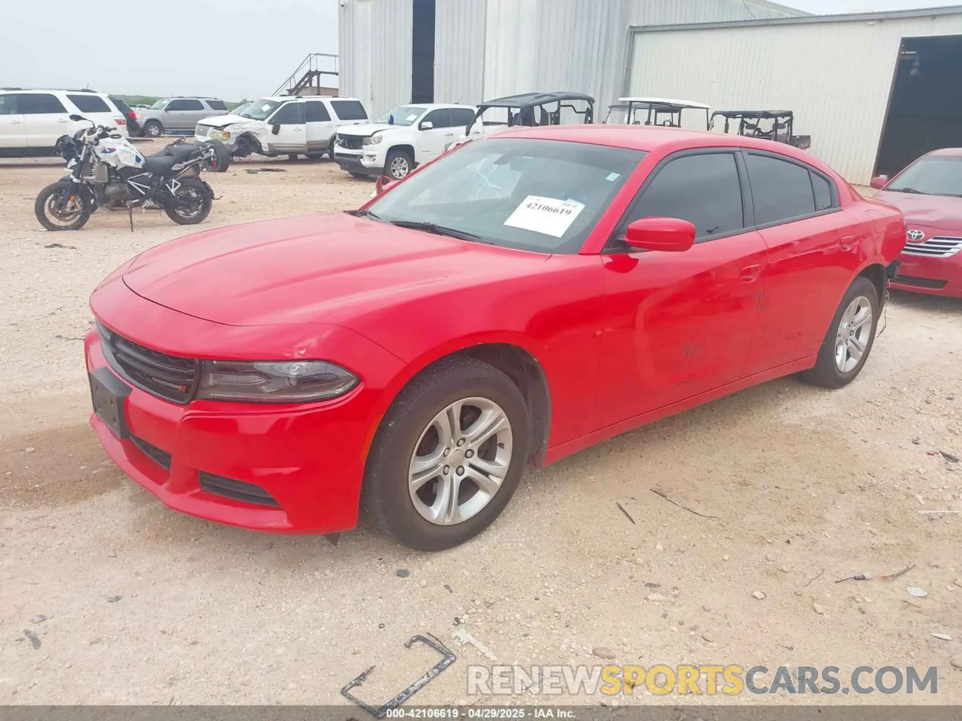 2 Photograph of a damaged car 2C3CDXBG5LH238953 DODGE CHARGER 2020