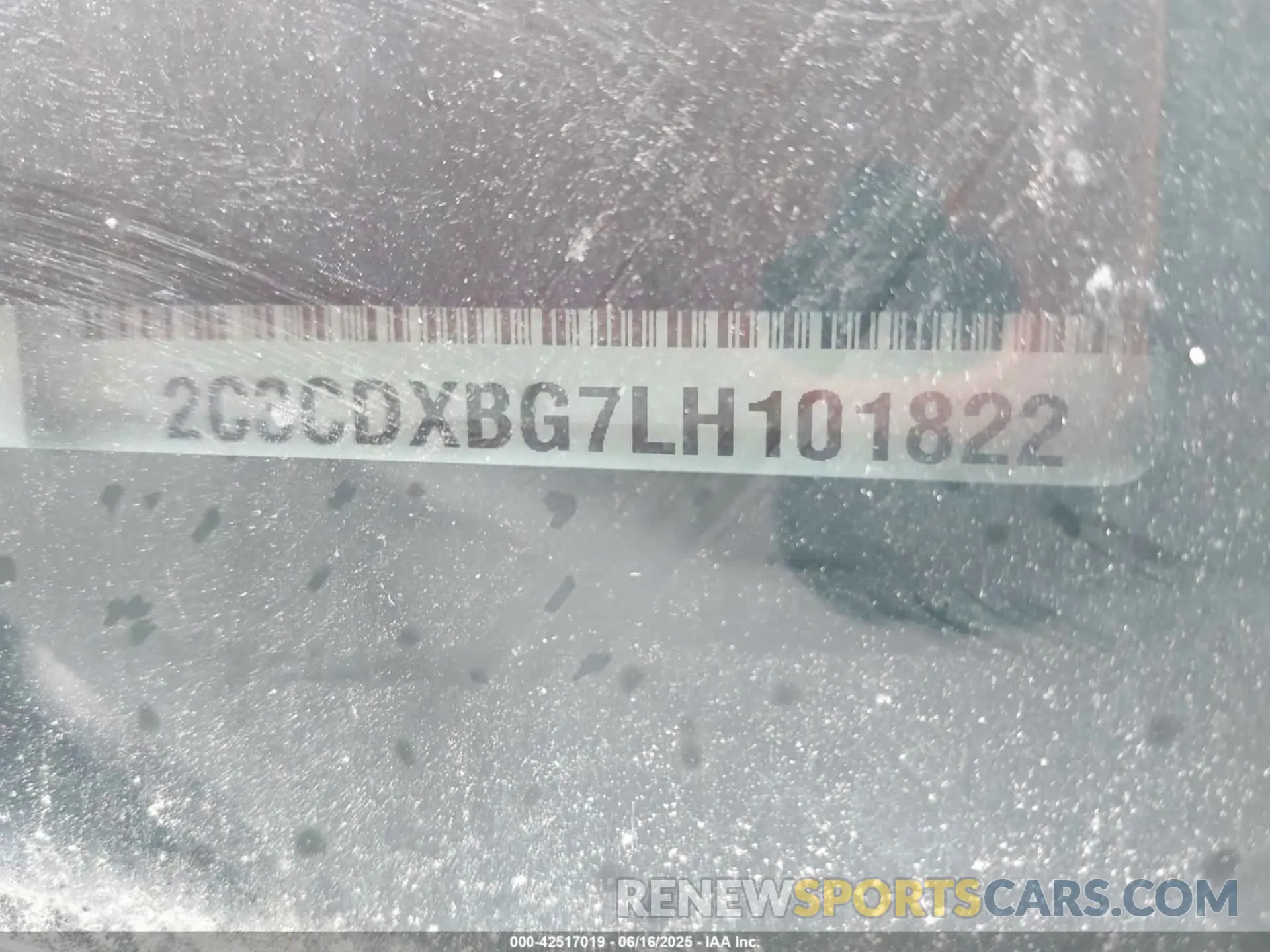 9 Photograph of a damaged car 2C3CDXBG7LH101822 DODGE CHARGER 2020