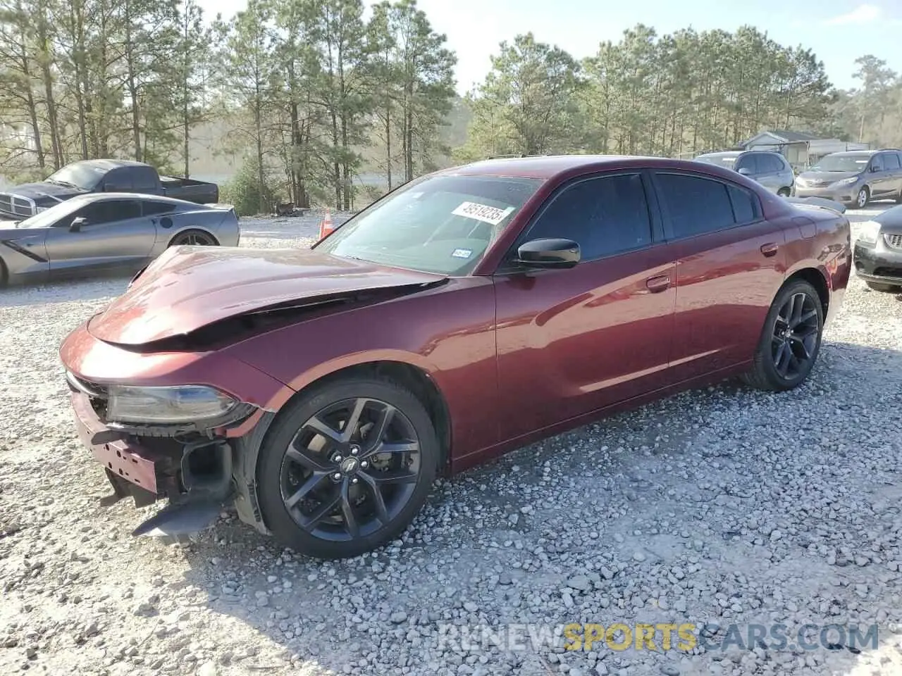 1 Photograph of a damaged car 2C3CDXBGXLH101961 DODGE CHARGER 2020
