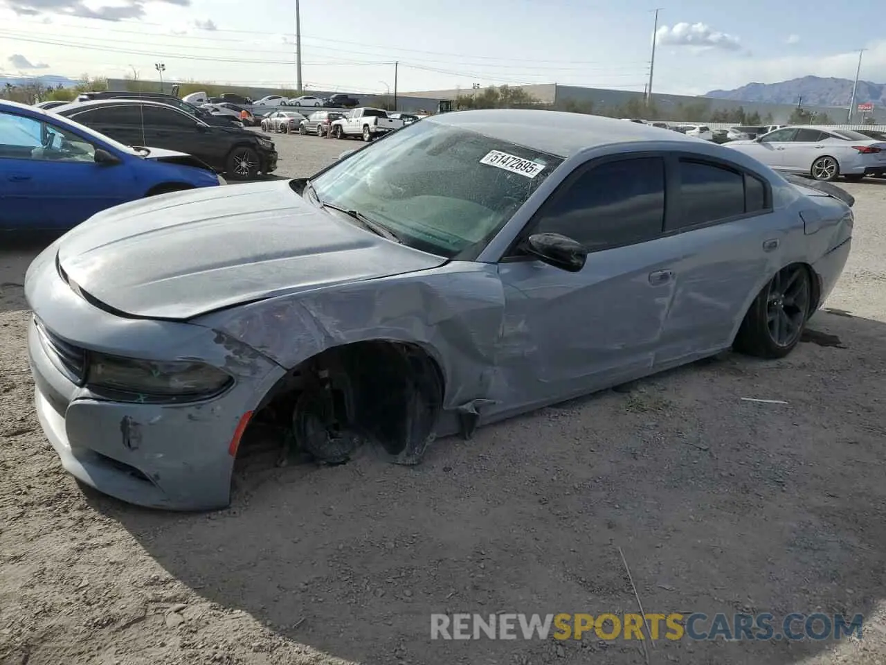 1 Photograph of a damaged car 2C3CDXBGXLH199955 DODGE CHARGER 2020