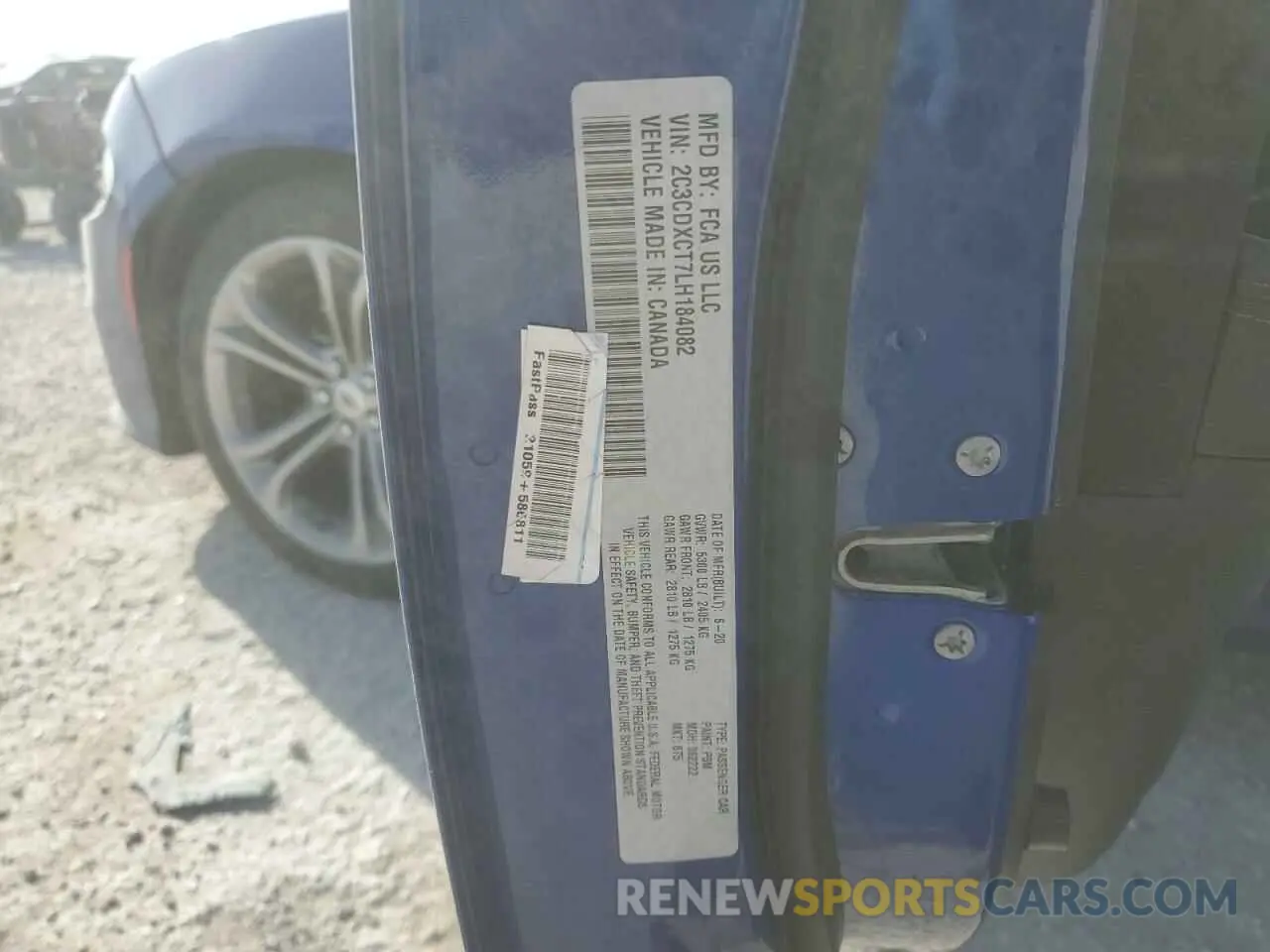 14 Photograph of a damaged car 2C3CDXCT7LH184082 DODGE CHARGER 2020