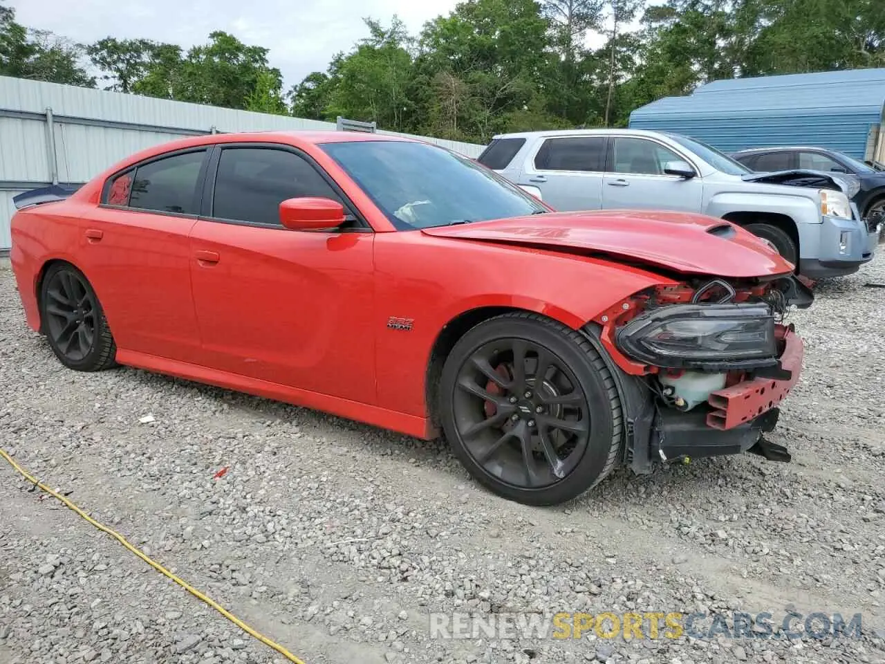 4 Photograph of a damaged car 2C3CDXGJ0LH121673 DODGE CHARGER 2020