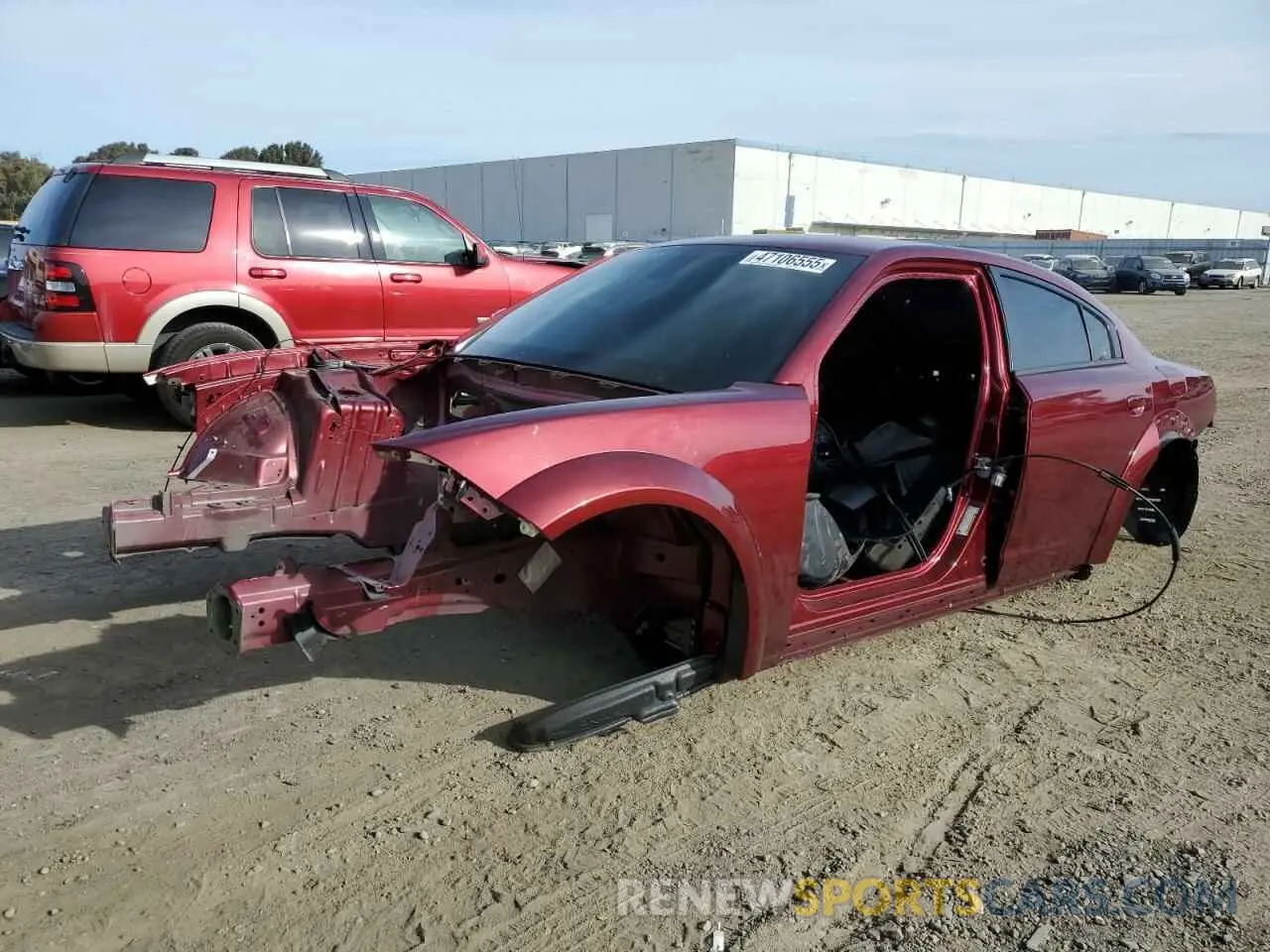 1 Photograph of a damaged car 2C3CDXGJ3LH197081 DODGE CHARGER 2020