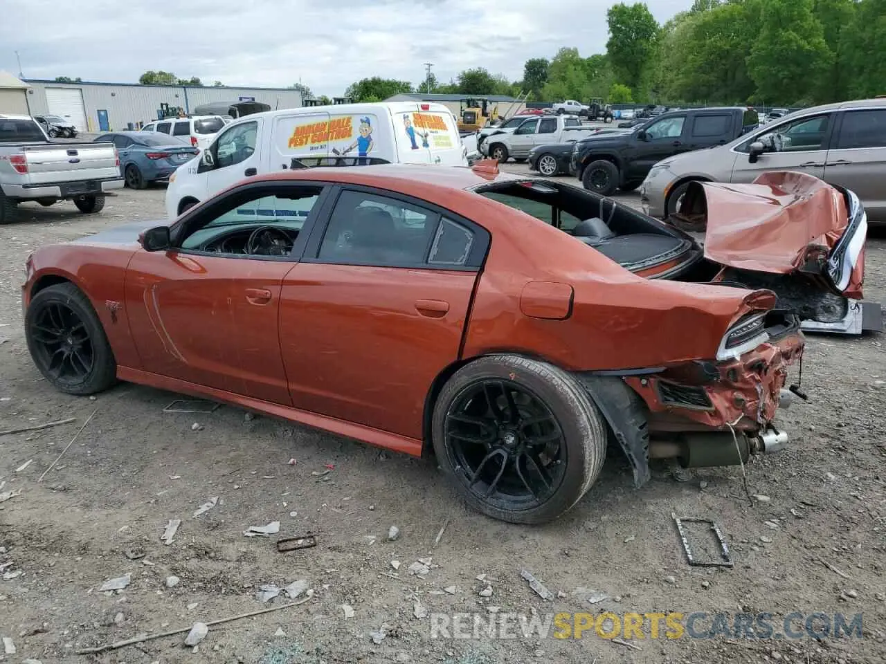 2 Photograph of a damaged car 2C3CDXGJ3LH242374 DODGE CHARGER 2020