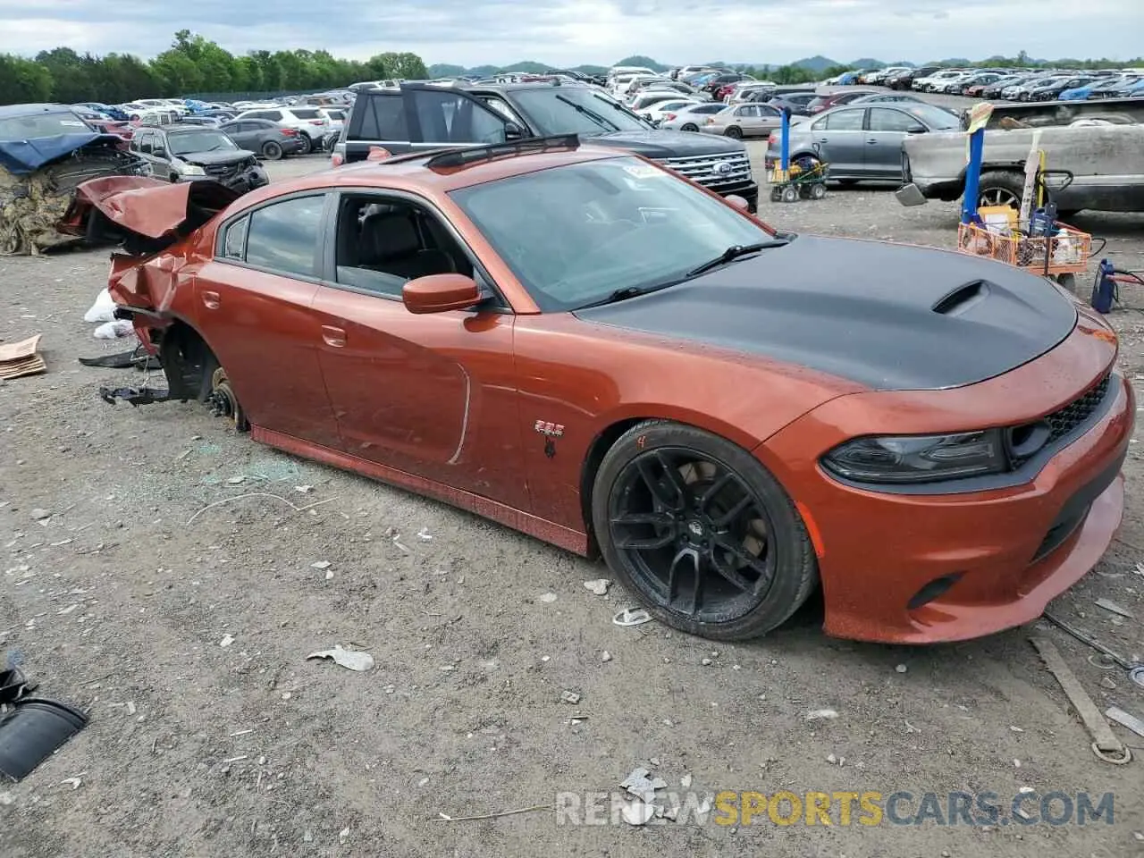 4 Photograph of a damaged car 2C3CDXGJ3LH242374 DODGE CHARGER 2020