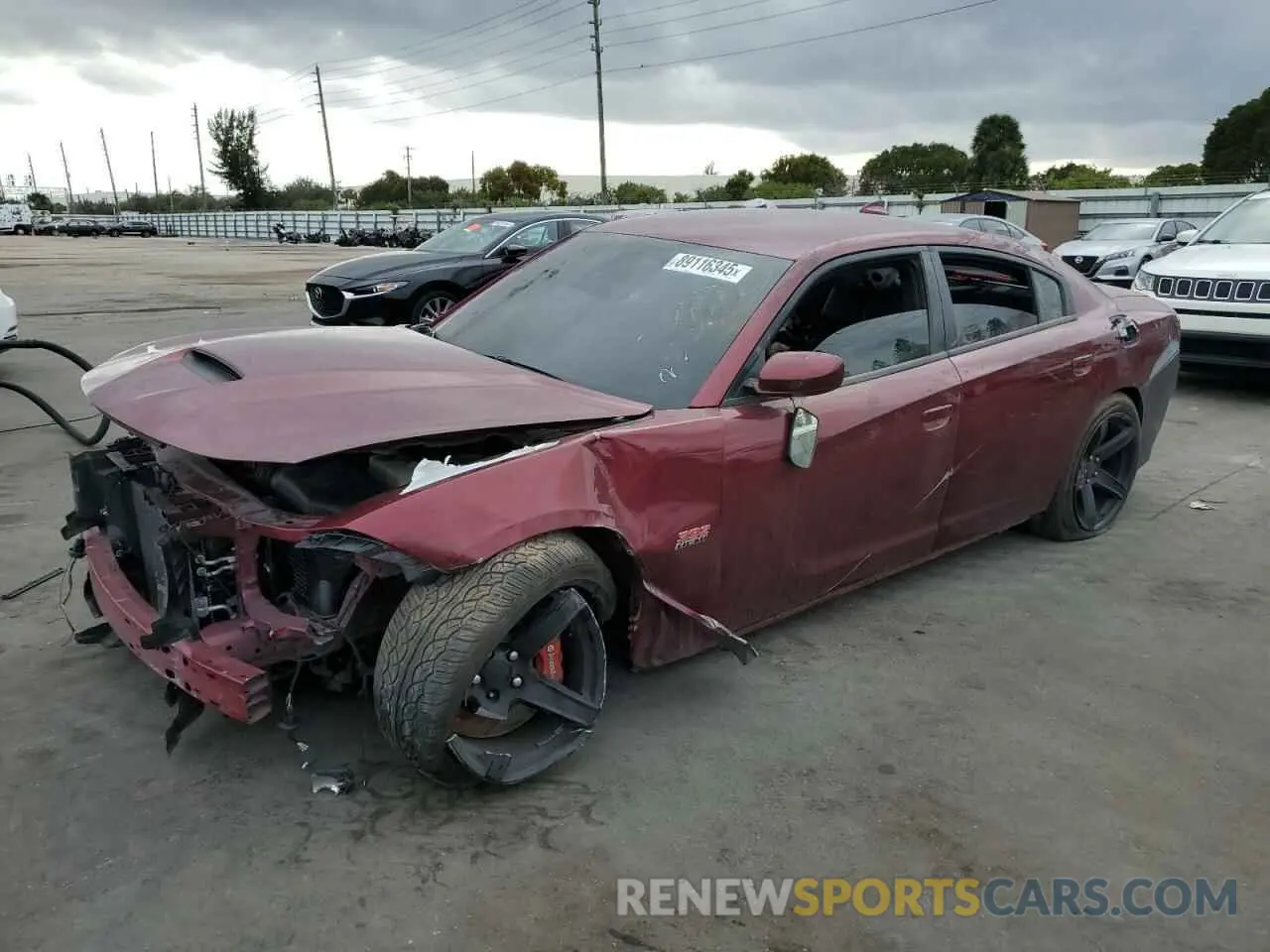 1 Photograph of a damaged car 2C3CDXGJ3LH246067 DODGE CHARGER 2020