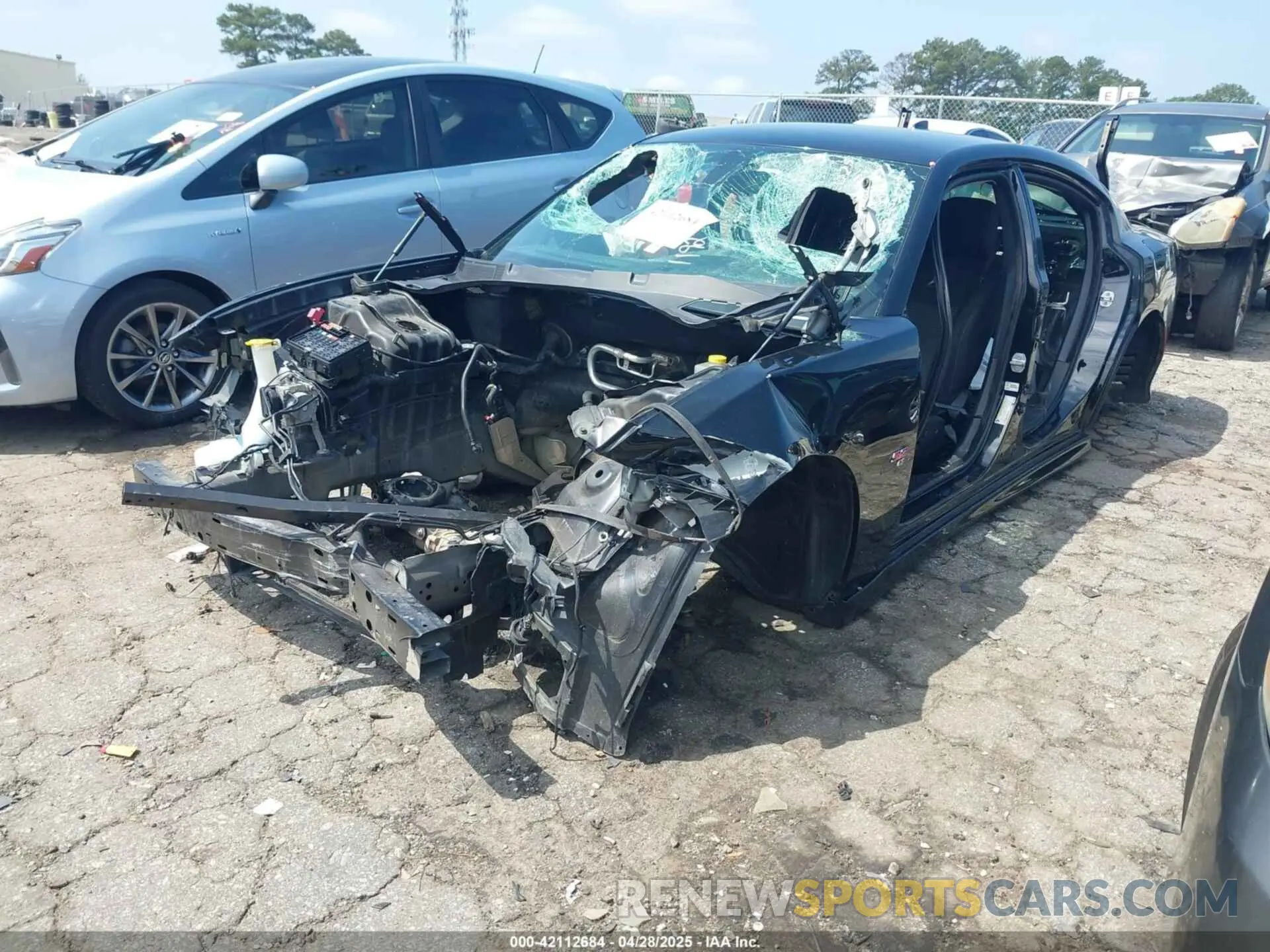 2 Photograph of a damaged car 2C3CDXGJ4LH193380 DODGE CHARGER 2020