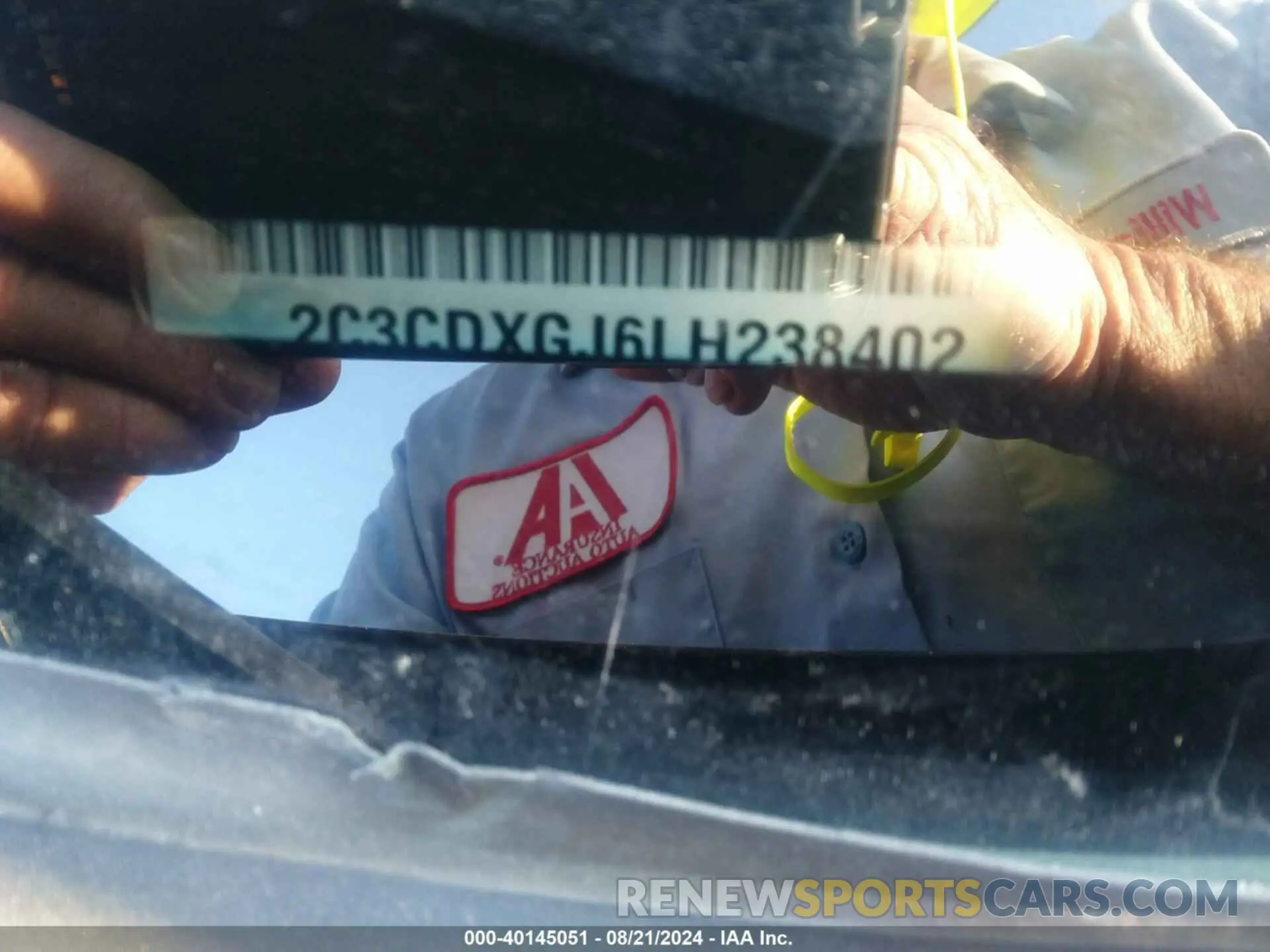 9 Photograph of a damaged car 2C3CDXGJ6LH238402 DODGE CHARGER 2020