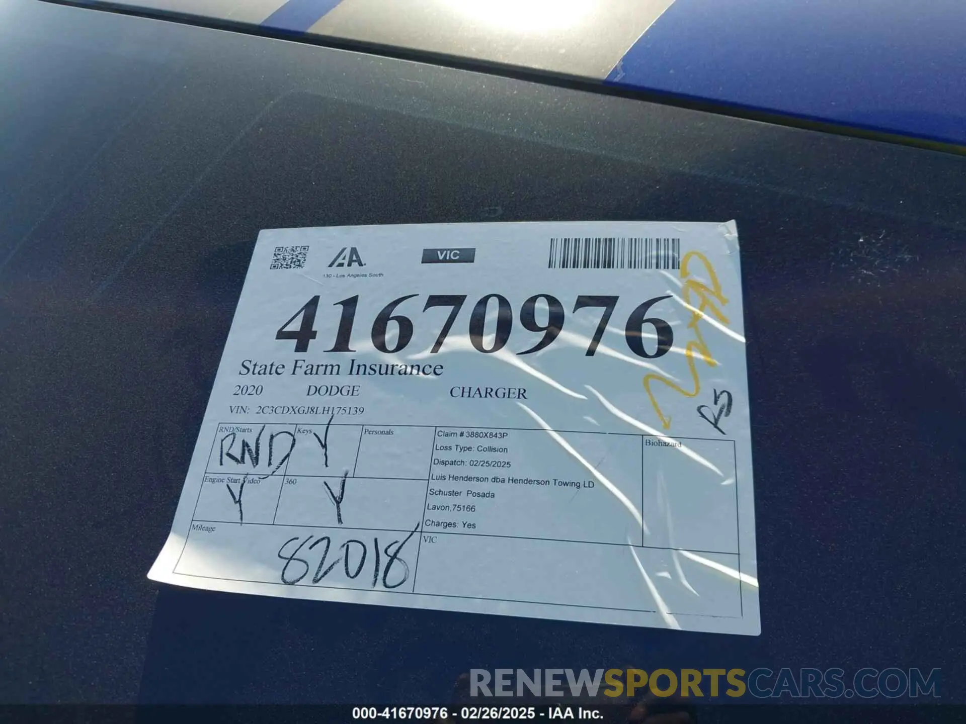 17 Photograph of a damaged car 2C3CDXGJ8LH175139 DODGE CHARGER 2020