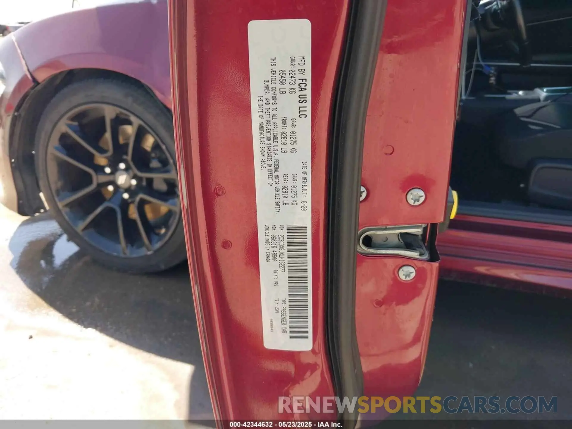 9 Photograph of a damaged car 2C3CDXGJXLH162277 DODGE CHARGER 2020