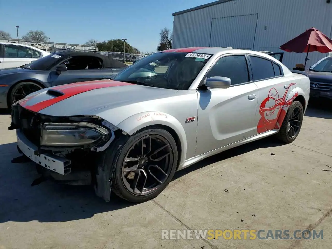 1 Photograph of a damaged car 2C3CDXGJXLH252111 DODGE CHARGER 2020