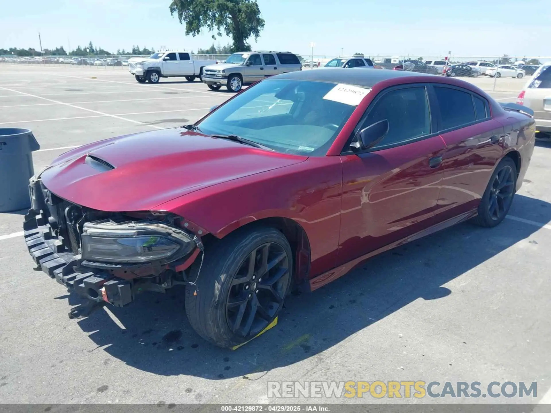 2 Photograph of a damaged car 2C3CDXHG5LH195576 DODGE CHARGER 2020