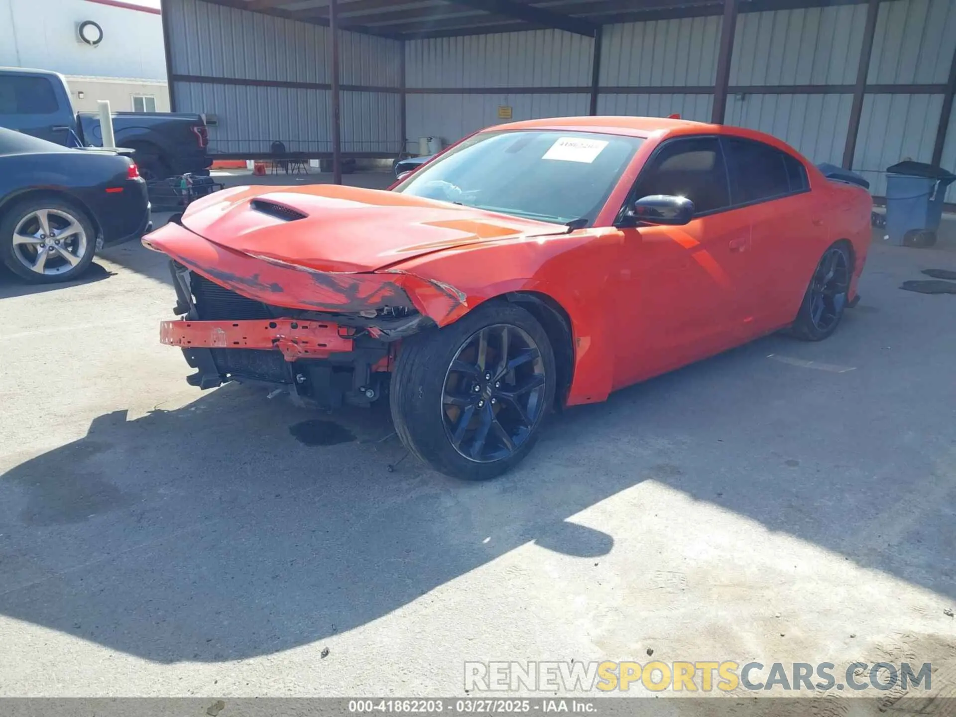 2 Photograph of a damaged car 2C3CDXHG6LH190371 DODGE CHARGER 2020