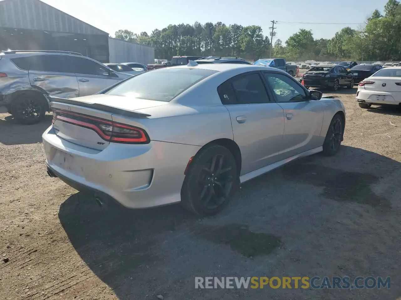 3 Photograph of a damaged car 2C3CDXHG7LH134326 DODGE CHARGER 2020