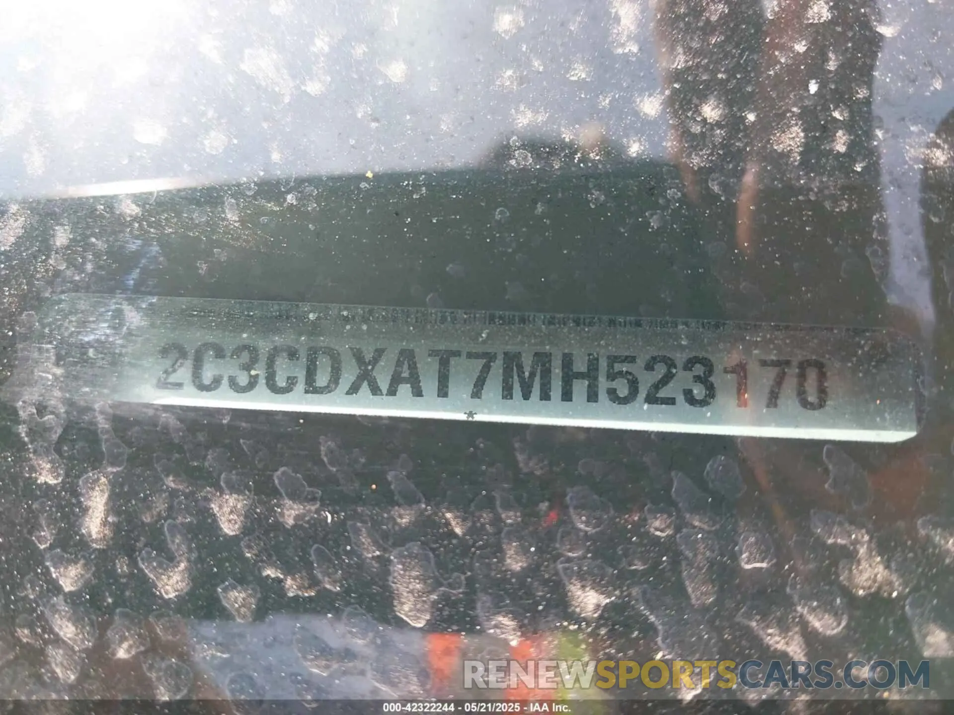 9 Photograph of a damaged car 2C3CDXAT7MH523170 DODGE CHARGER 2021
