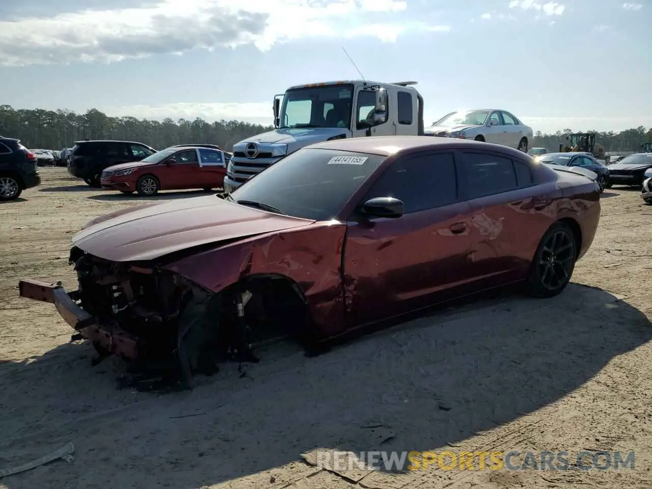 1 Photograph of a damaged car 2C3CDXBG0MH588363 DODGE CHARGER 2021