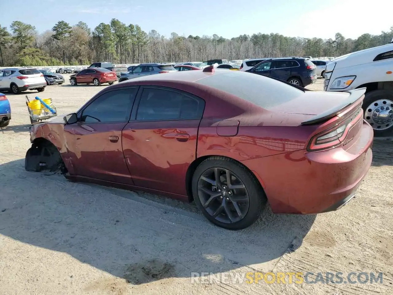 2 Photograph of a damaged car 2C3CDXBG0MH588363 DODGE CHARGER 2021