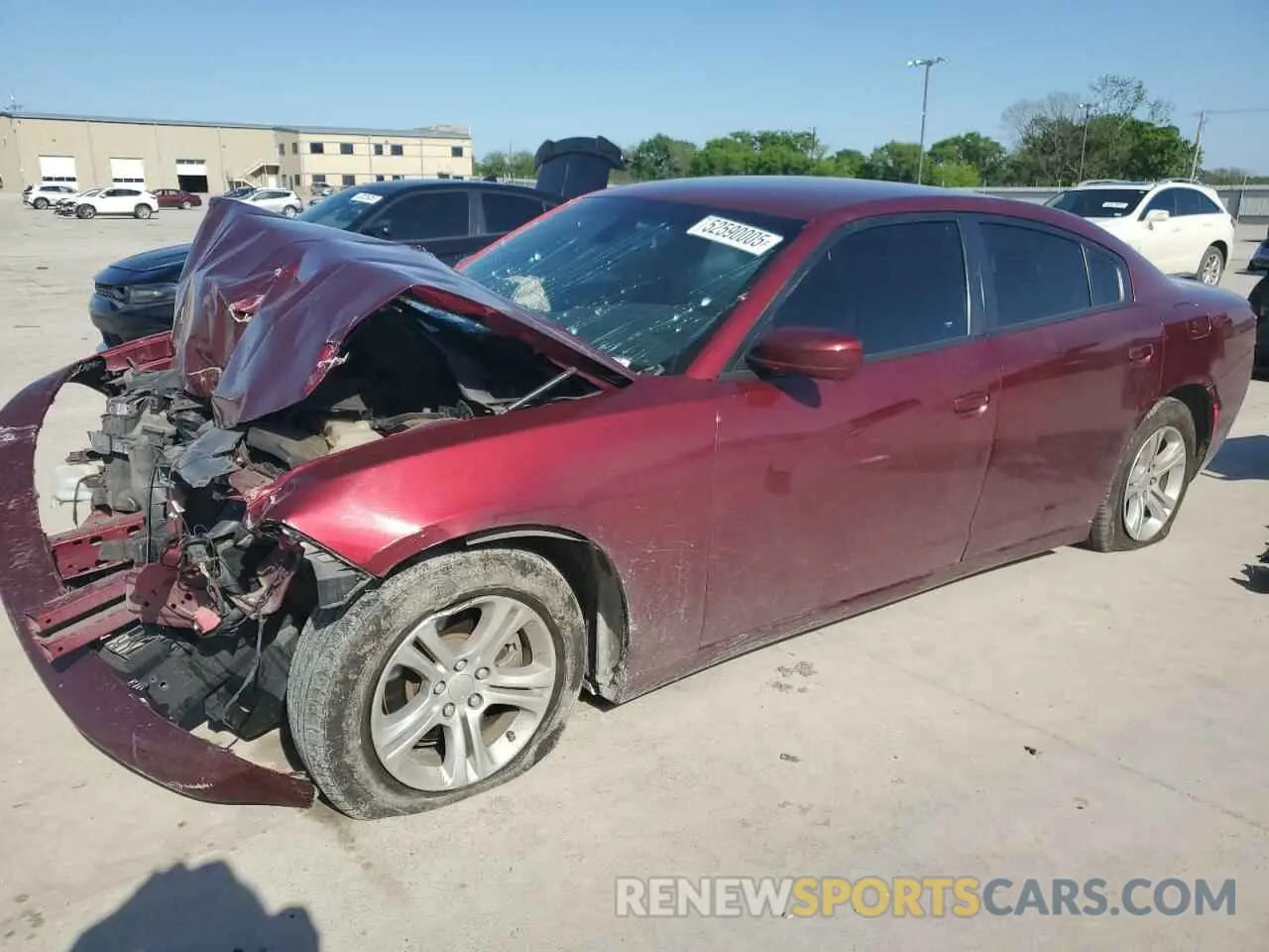 1 Photograph of a damaged car 2C3CDXBG0MH624410 DODGE CHARGER 2021