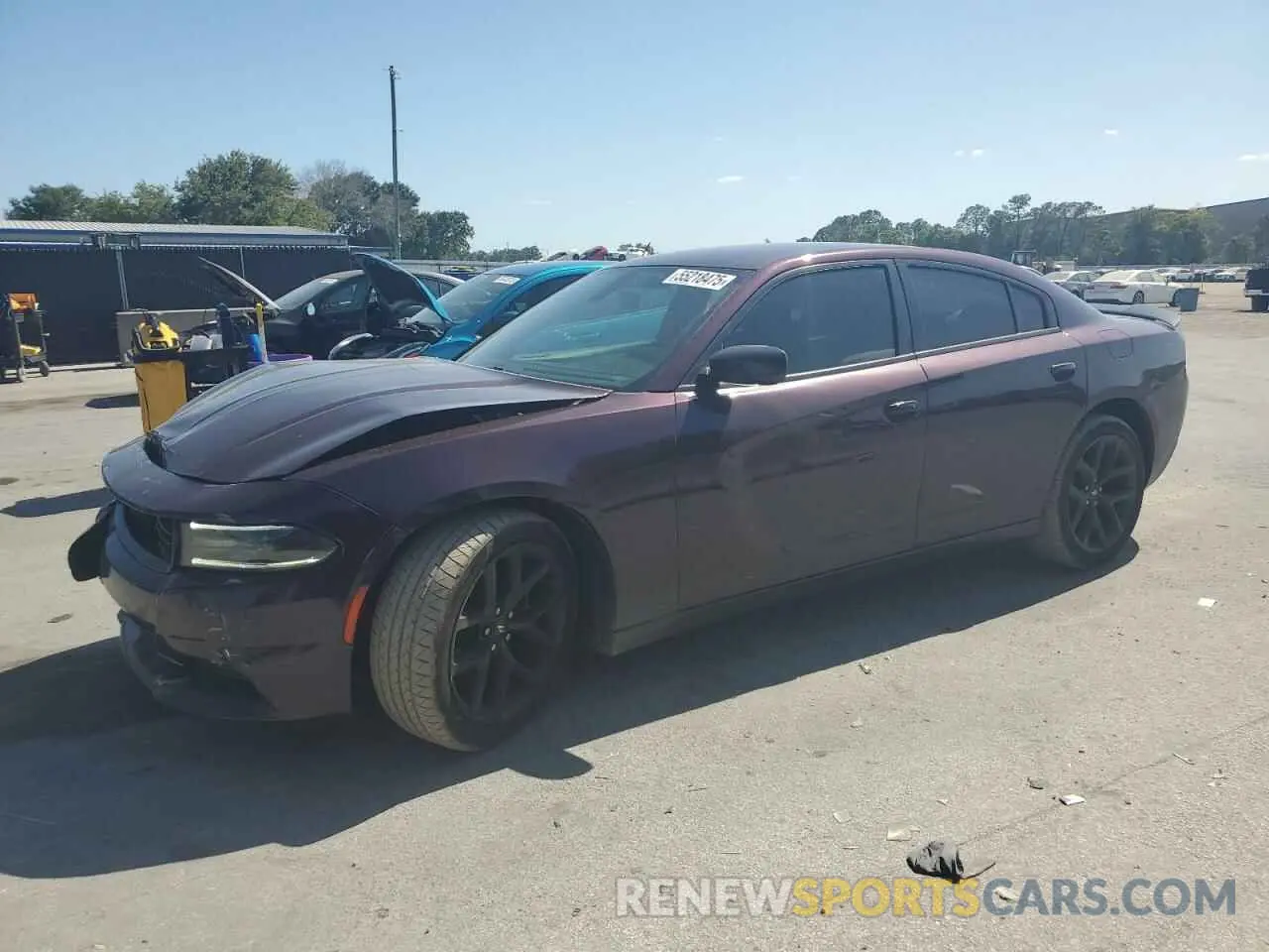 1 Photograph of a damaged car 2C3CDXBG0MH671372 DODGE CHARGER 2021