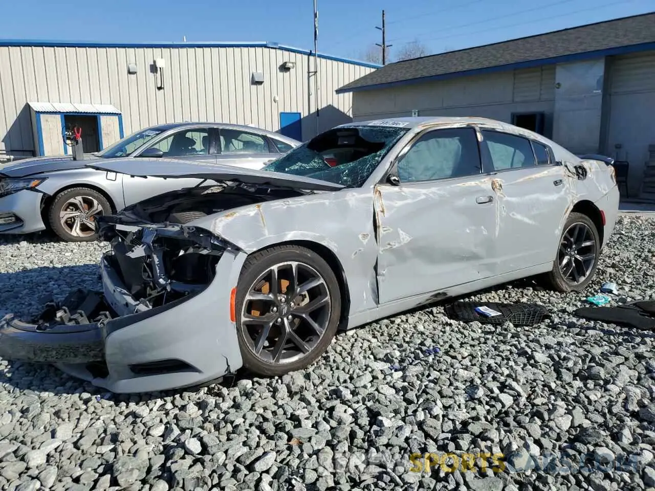 2 Photograph of a damaged car 2C3CDXBG0MH682579 DODGE CHARGER 2021