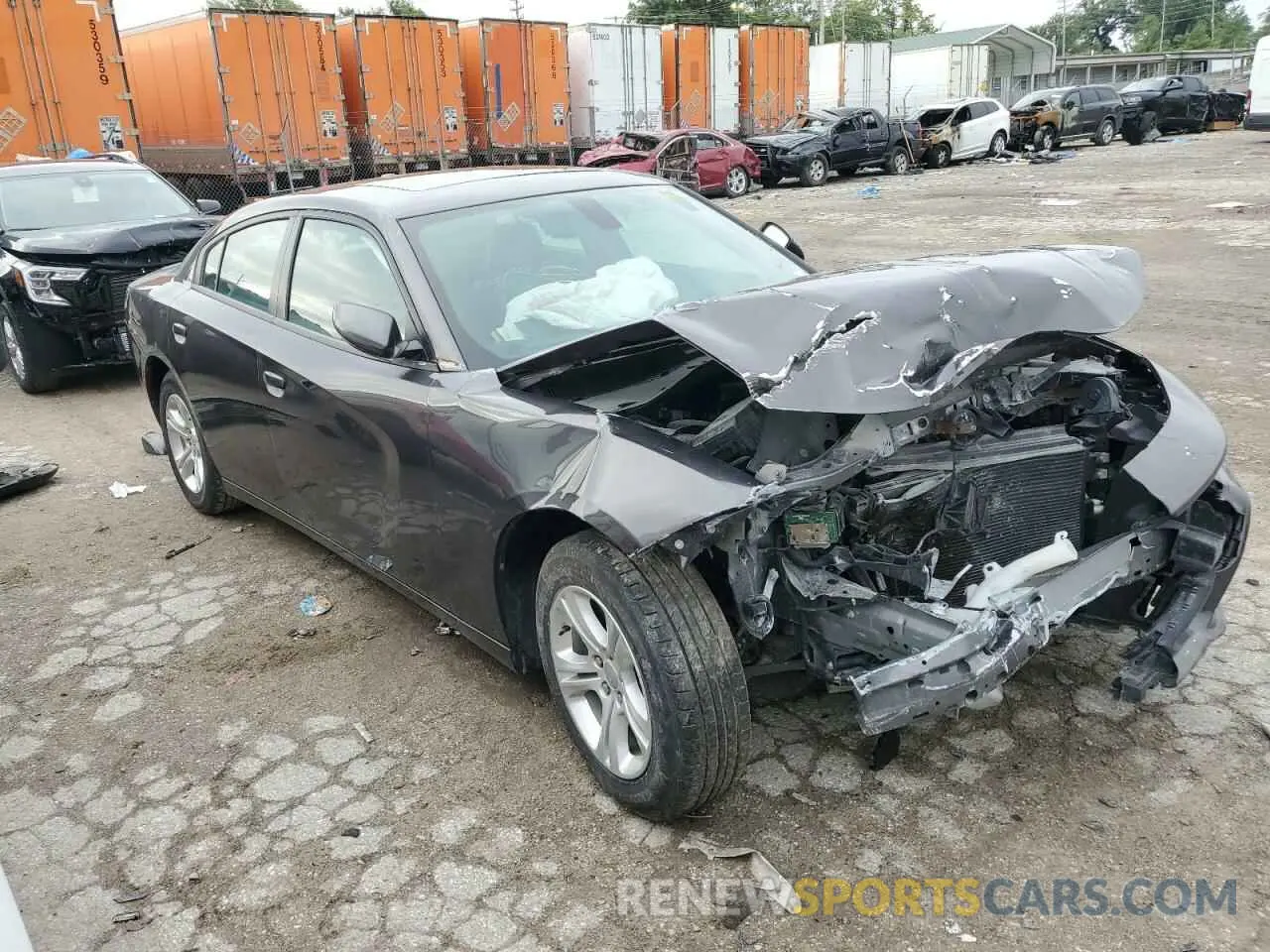 4 Photograph of a damaged car 2C3CDXBG1MH515194 DODGE CHARGER 2021